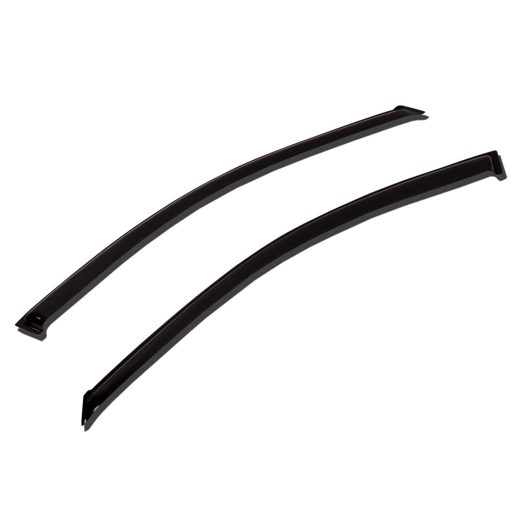 Tuningpros WV-456 Outside Mount Window Visor Deflector Rain Guard Dark Smoke 2-pc Set, Compatible With 1995-1999 Toyota Tercel