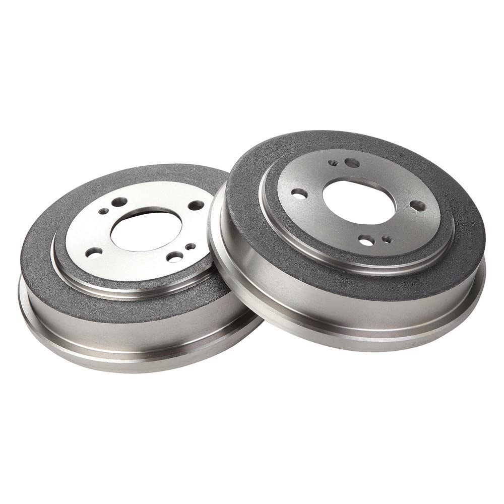 Trq Rear Brake Drum Pair Set For 1986-1989 Honda Accord / 1992-2000 Honda Civic / 2007-2008 Honda Fit