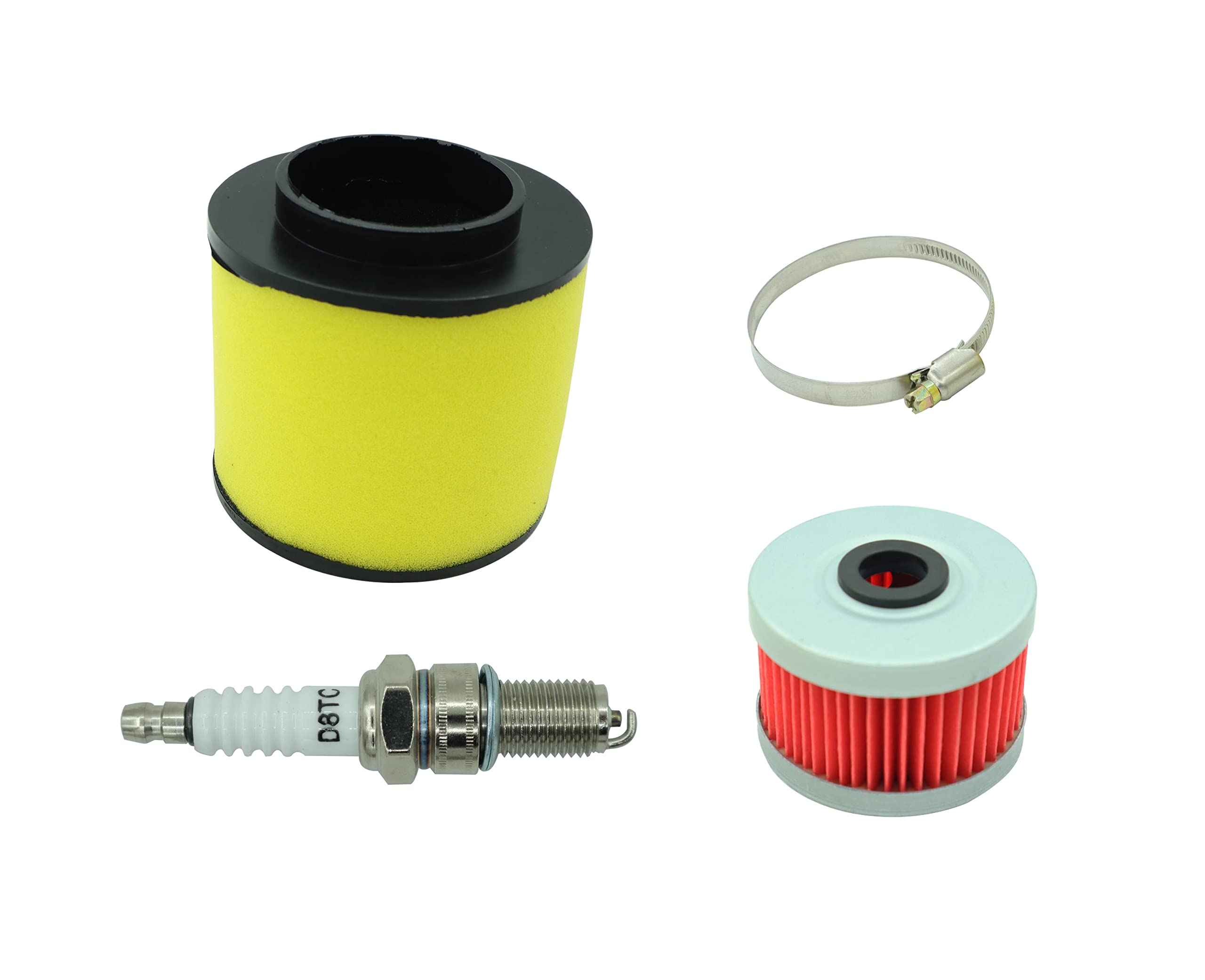 Carburetor Choke Cable & Starter Valve Plunger Kit Fit for Honda Rancher 350 TRX350 2000-2006, Including TRX350 Air filter oil F
