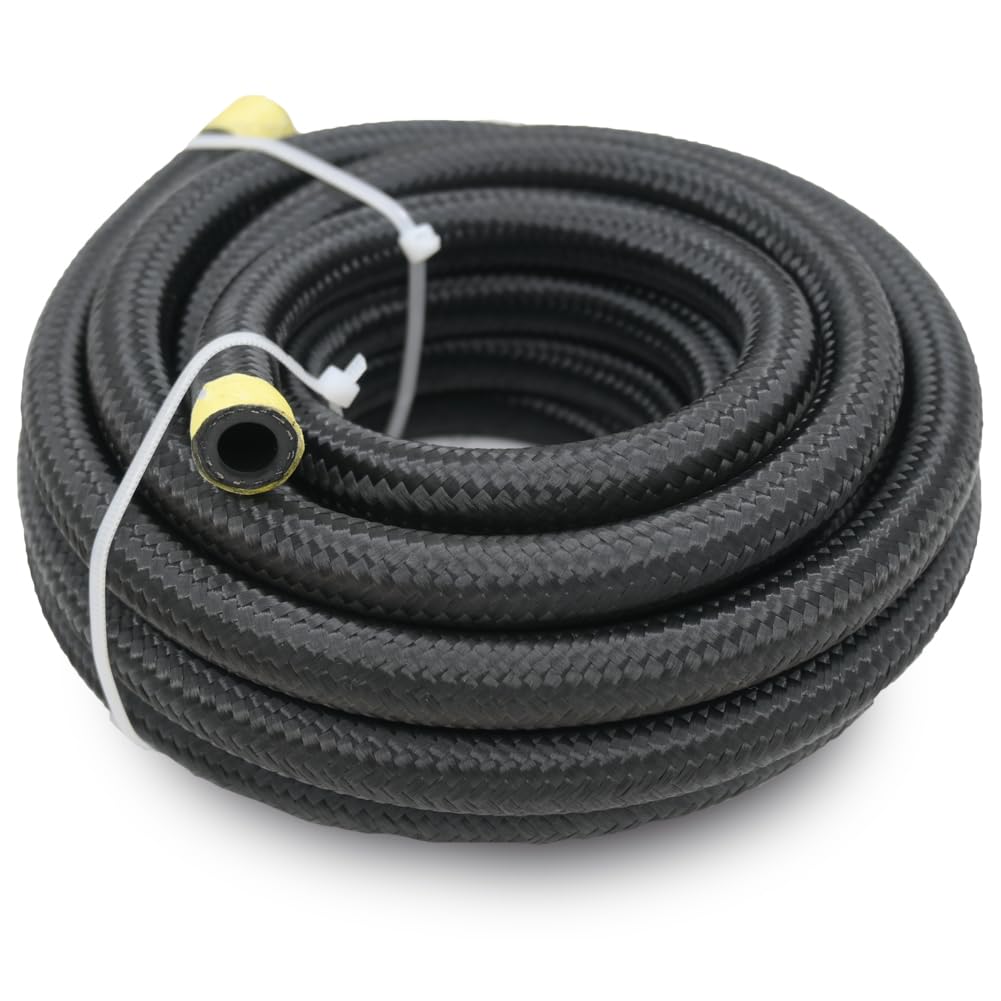 10An Transmission Cooler Line - 10An Fuel Line Hose 20 Ft Braided Push Lock Hose 500 Psi High Pressure For Automotive Fuel Syste