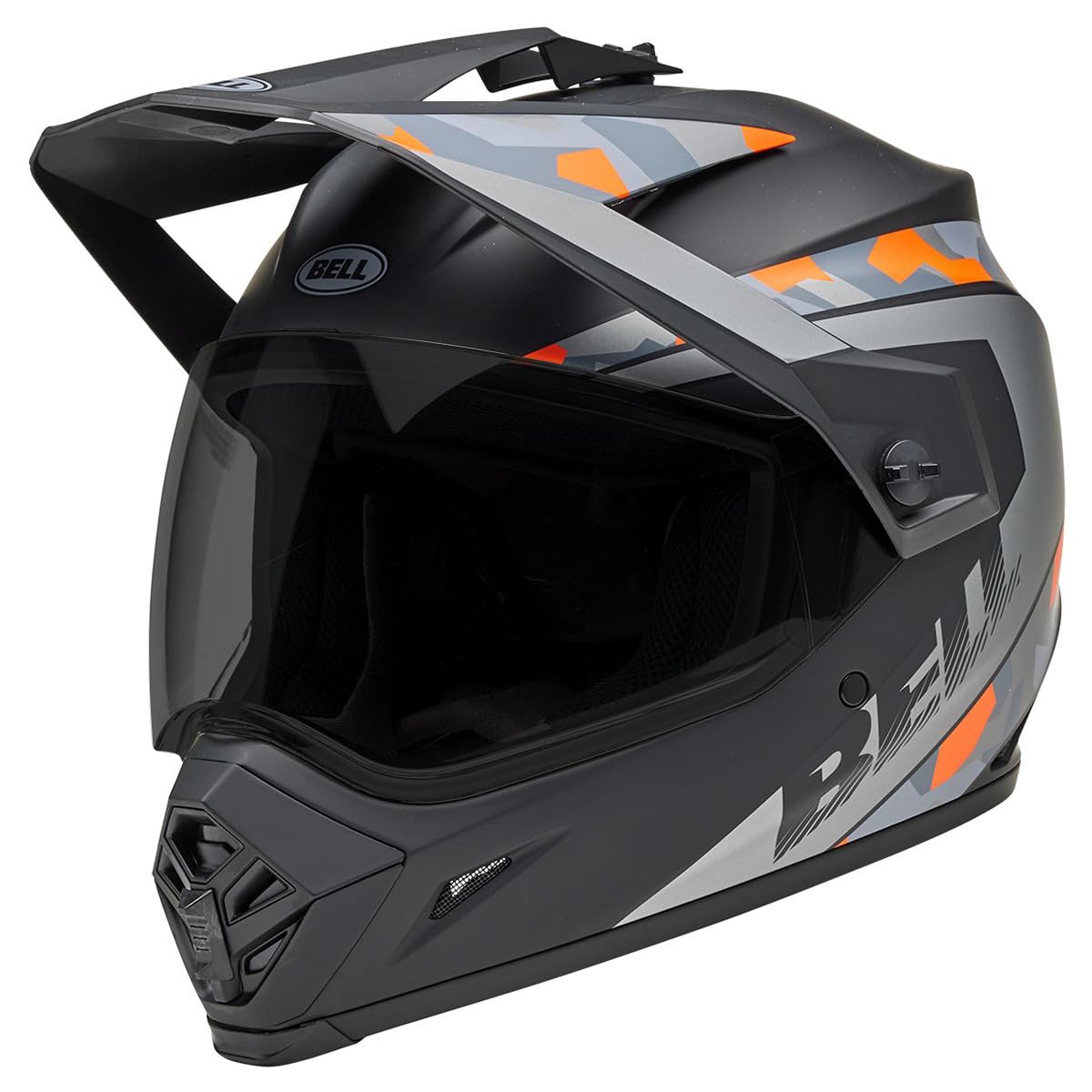 Bell Mx-9 Adventure Mips Dirt Helmet (Matte Mesa Black/Orange Camo - Large)