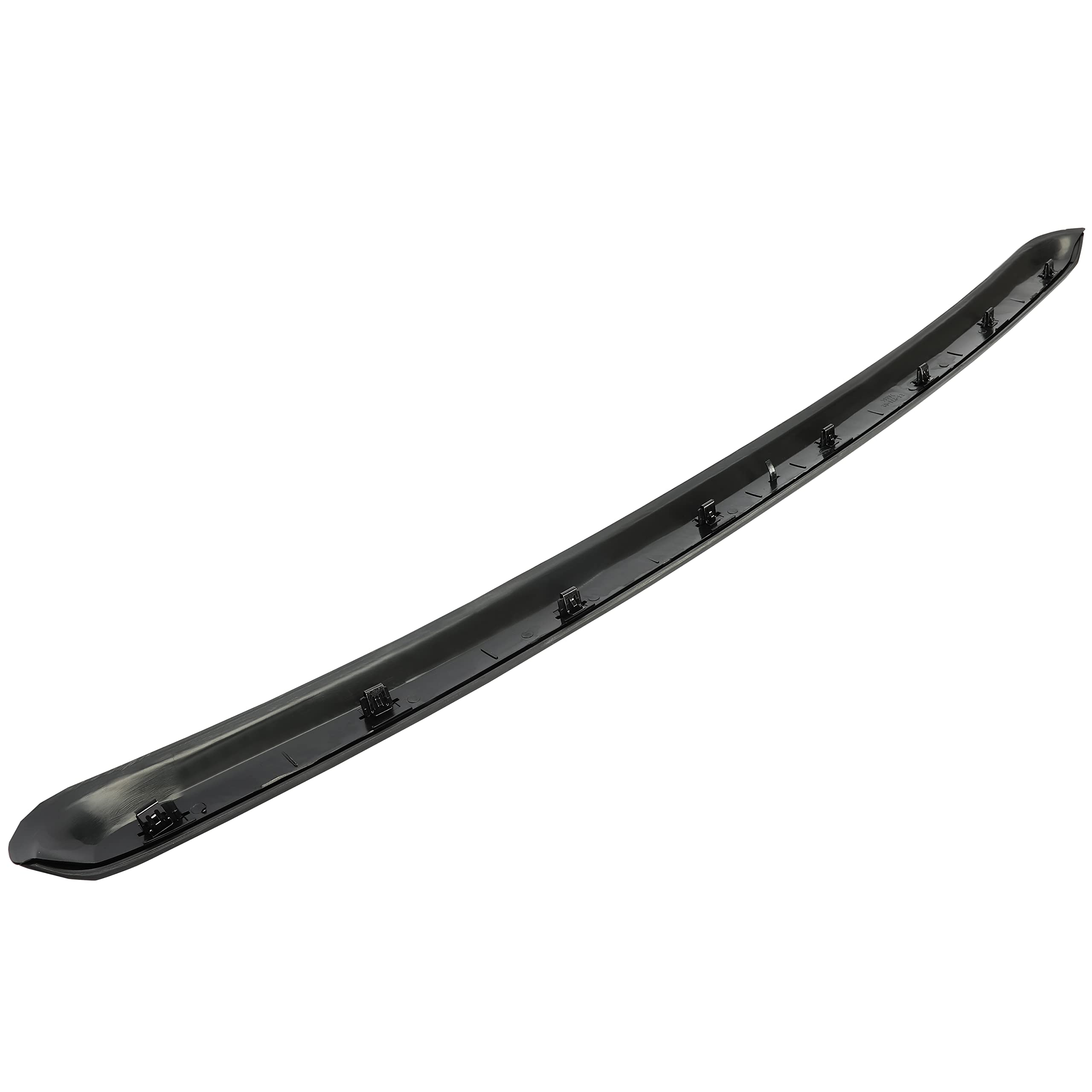 Ecotric Truck Hood Molding Trim Moulding Without Chrome Grille Compatible With 2007-2013 Gmc Sierra 1500 2500Hd 3500Hd Replace F