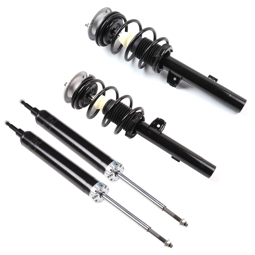 Lsailon Front Complete Struts + Rear Shock Absorbers Replacement For 2008-2013 For Bmw 128I 2008-2013 For Bmw 135I 2006-2011 For Bmw 323I 2006 For Bmw 325I Set Of 4