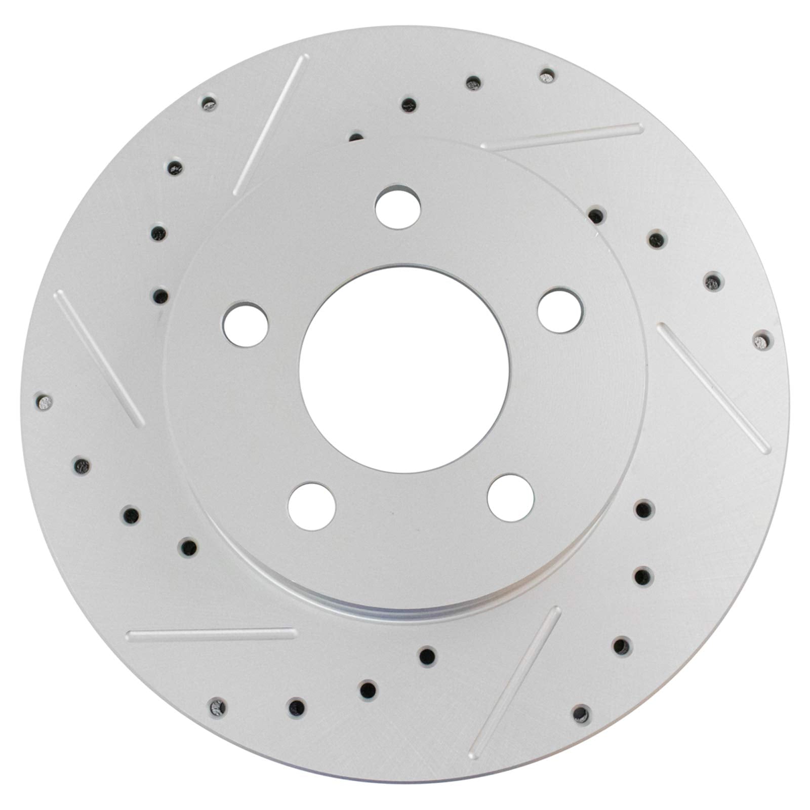 Trq Front Performance Brake Rotors Set Vented Premium G-Coated Cross Drilled & Slotted Compatible With 1995-2001 Ford Explorer 1