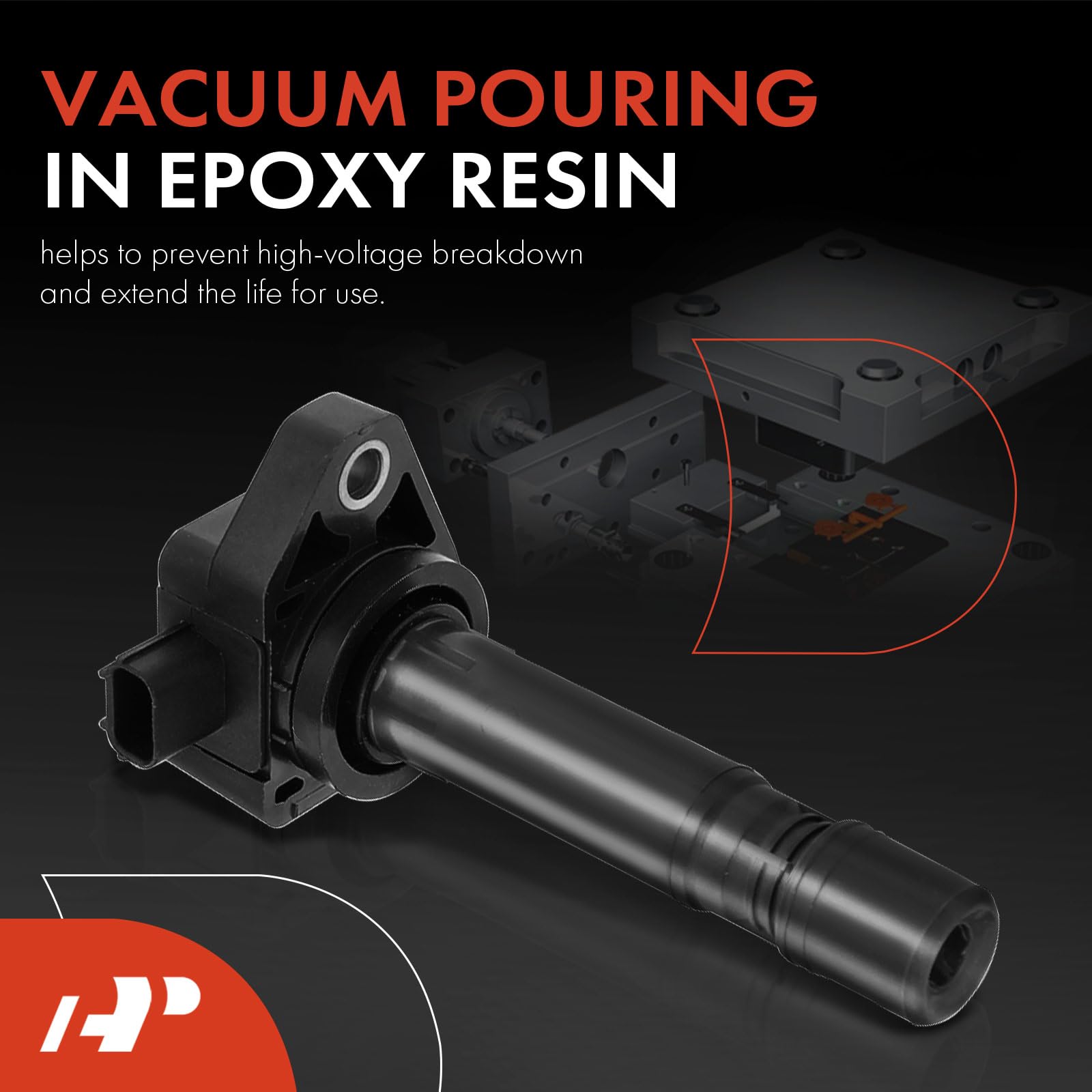 A-Premium Ignition Coil Pack for Honda Civic 2006-2011 I4 1.8L, Replace #30520RNAA01