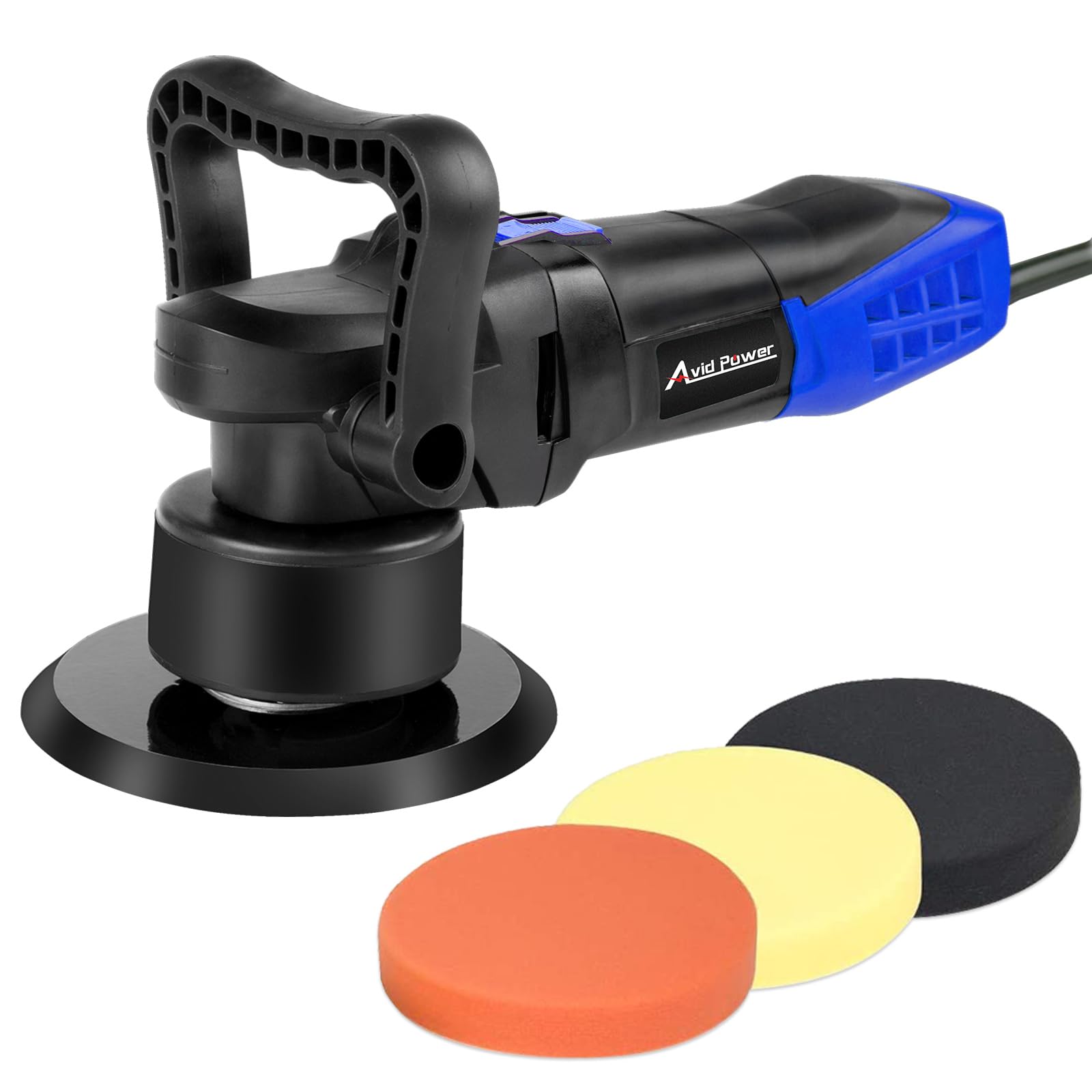 Avid Power Buffer Polisher, 6-Inch Dual Action/Da Polisher For Car Detailing, Random Orbital Car Buffer Polisher Waxer Kit With