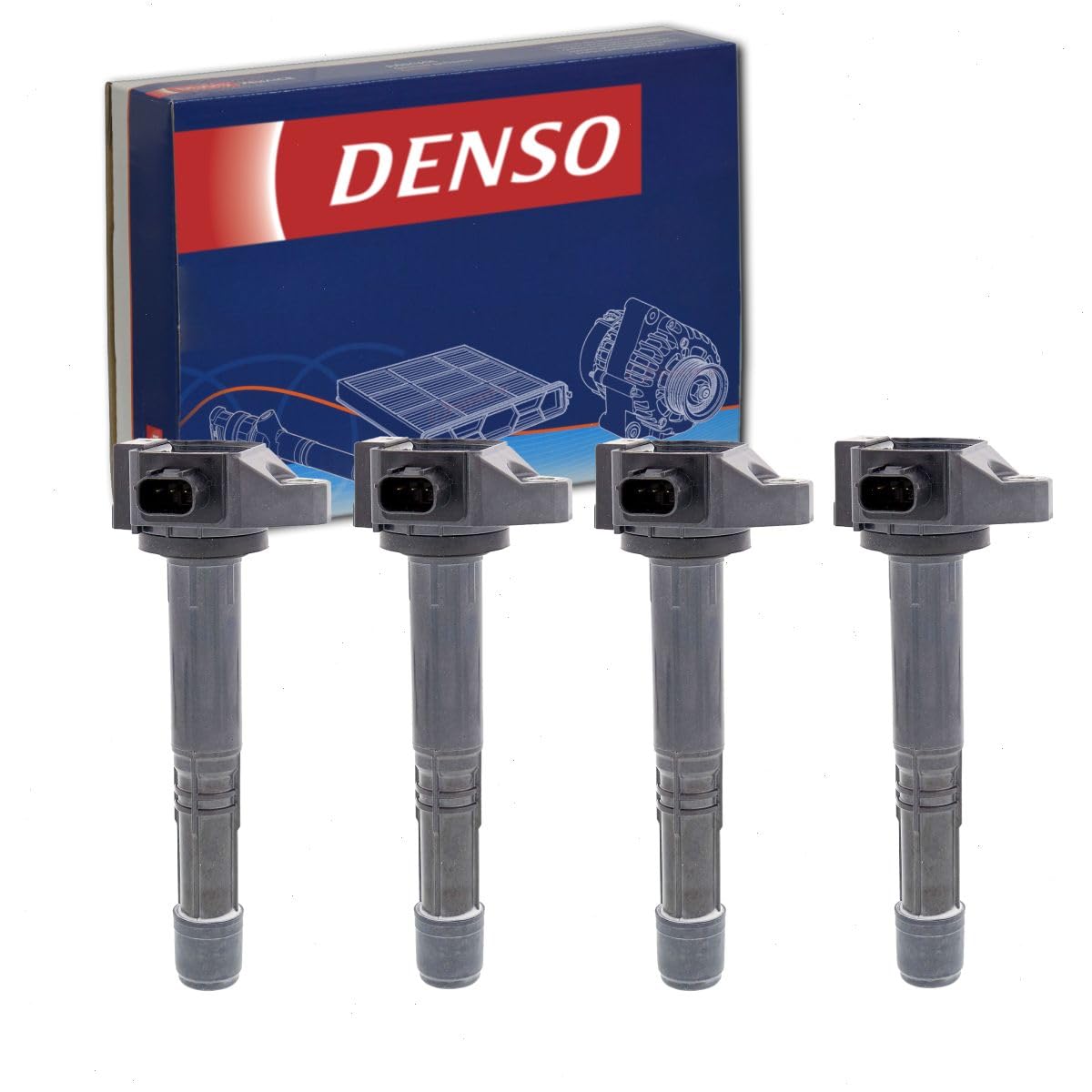 4 pc DENSO Direct Ignition Coils compatible with Honda CR-V 2015-2018