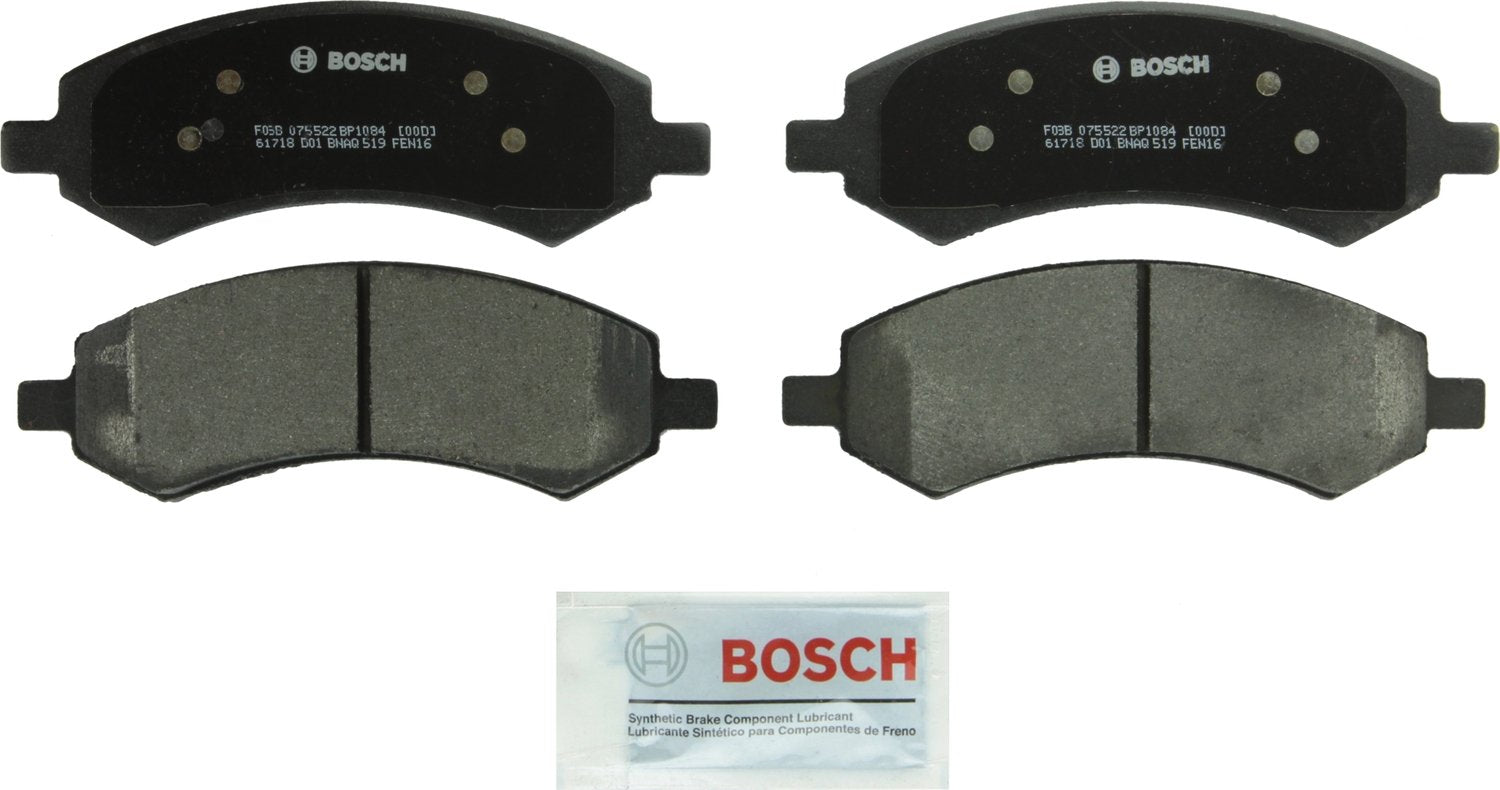 BOSCH BP1084 QuietCast Premium Semi-Metallic Disc Brake Pad Set - Compatible with Select Chrysler Aspen; Dodge Dakota, Durango, 