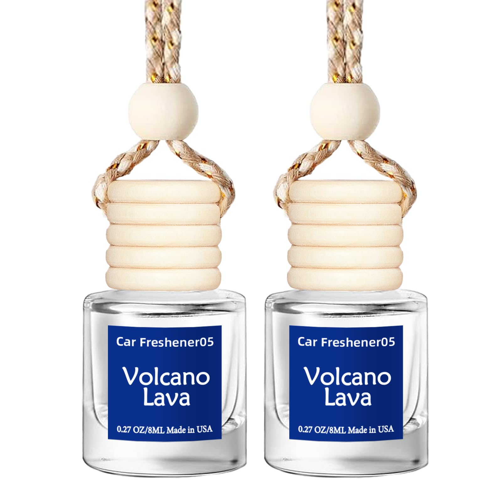 Hanging Car Air Freshener, Long Lasting Essential Oil Diffuser, Non-Toxic New Car Scent, Cute Car Fresheners for Women, 2 Pack M