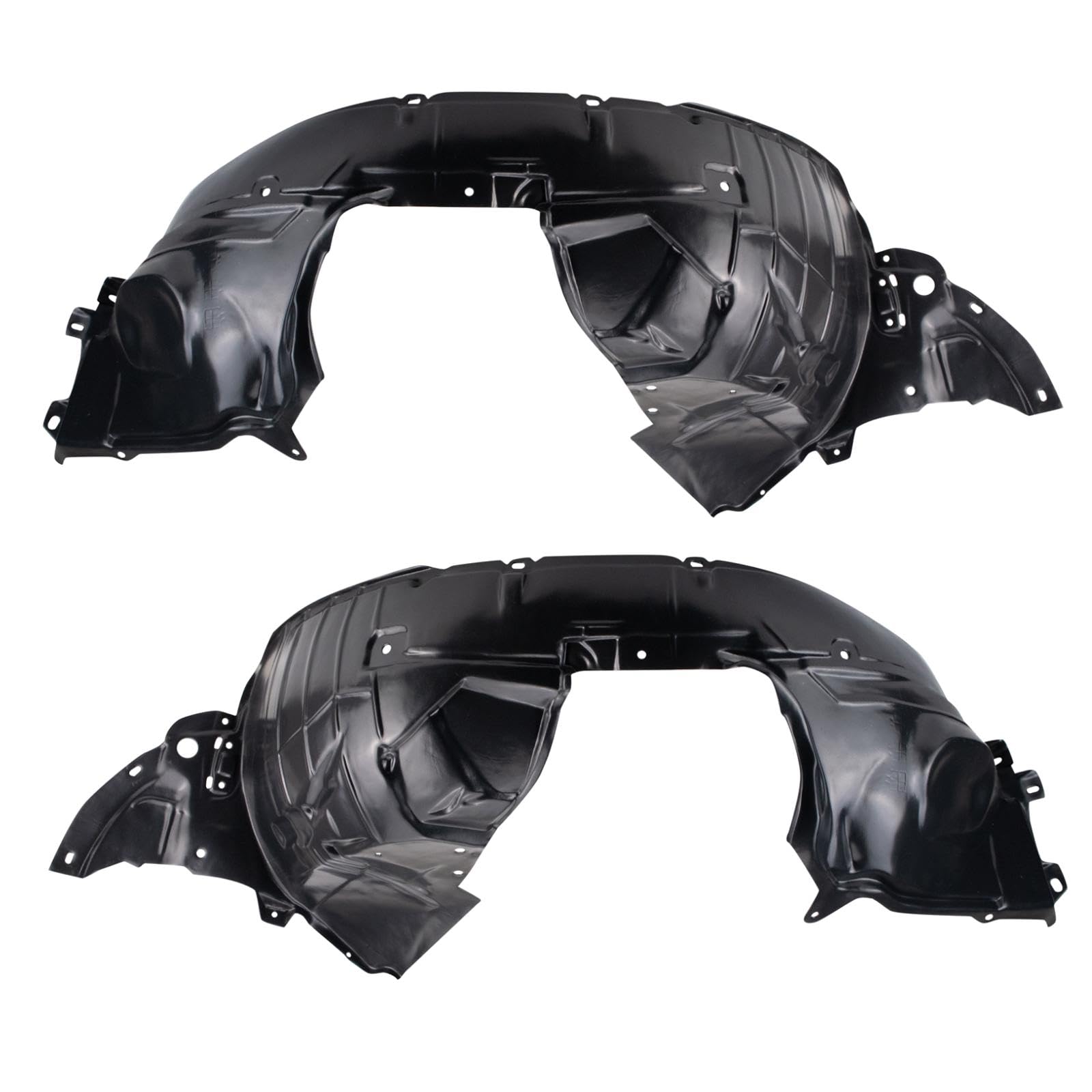 Trq Inner Fender Liner Set Compatible With 2009-2014 Nissan Cube Ni1248125 Ni1249125