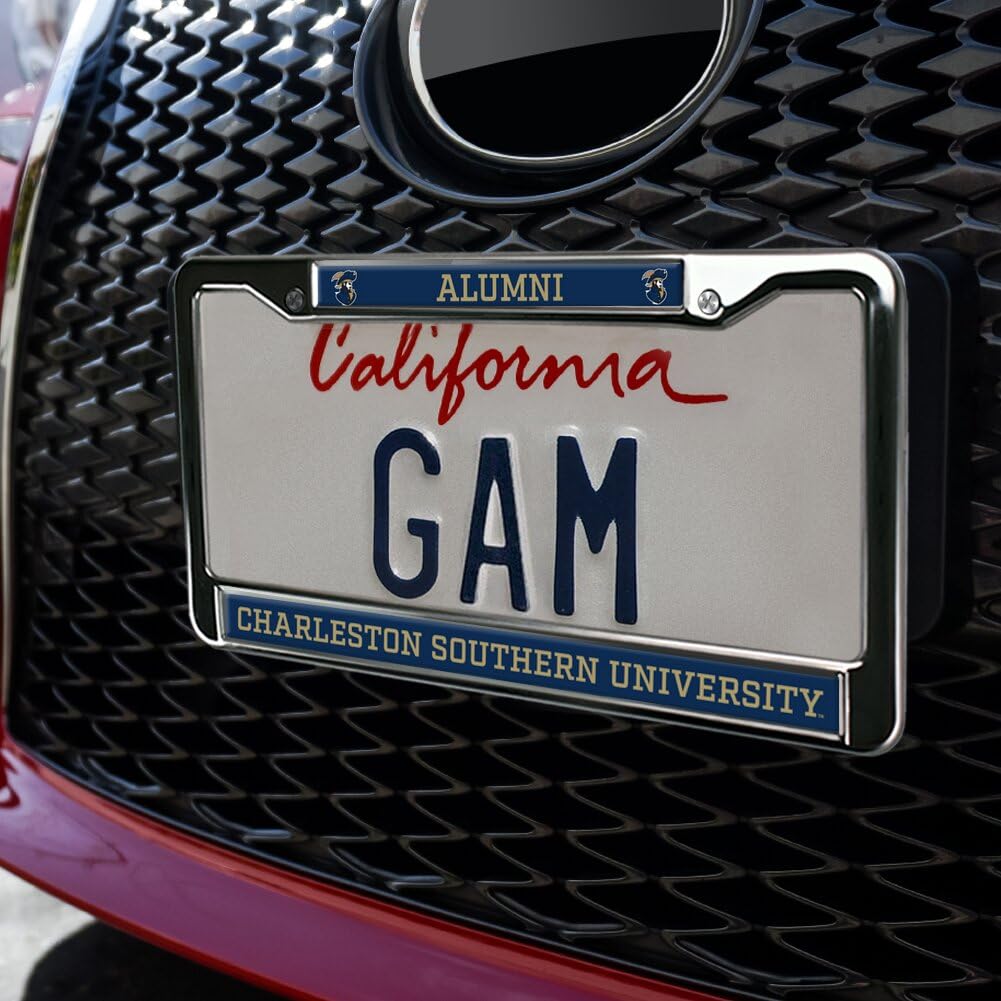 GRAPHICS & MORE Charleston Southern University Metal License Plate Frame - Full Size, Buccaneers Color