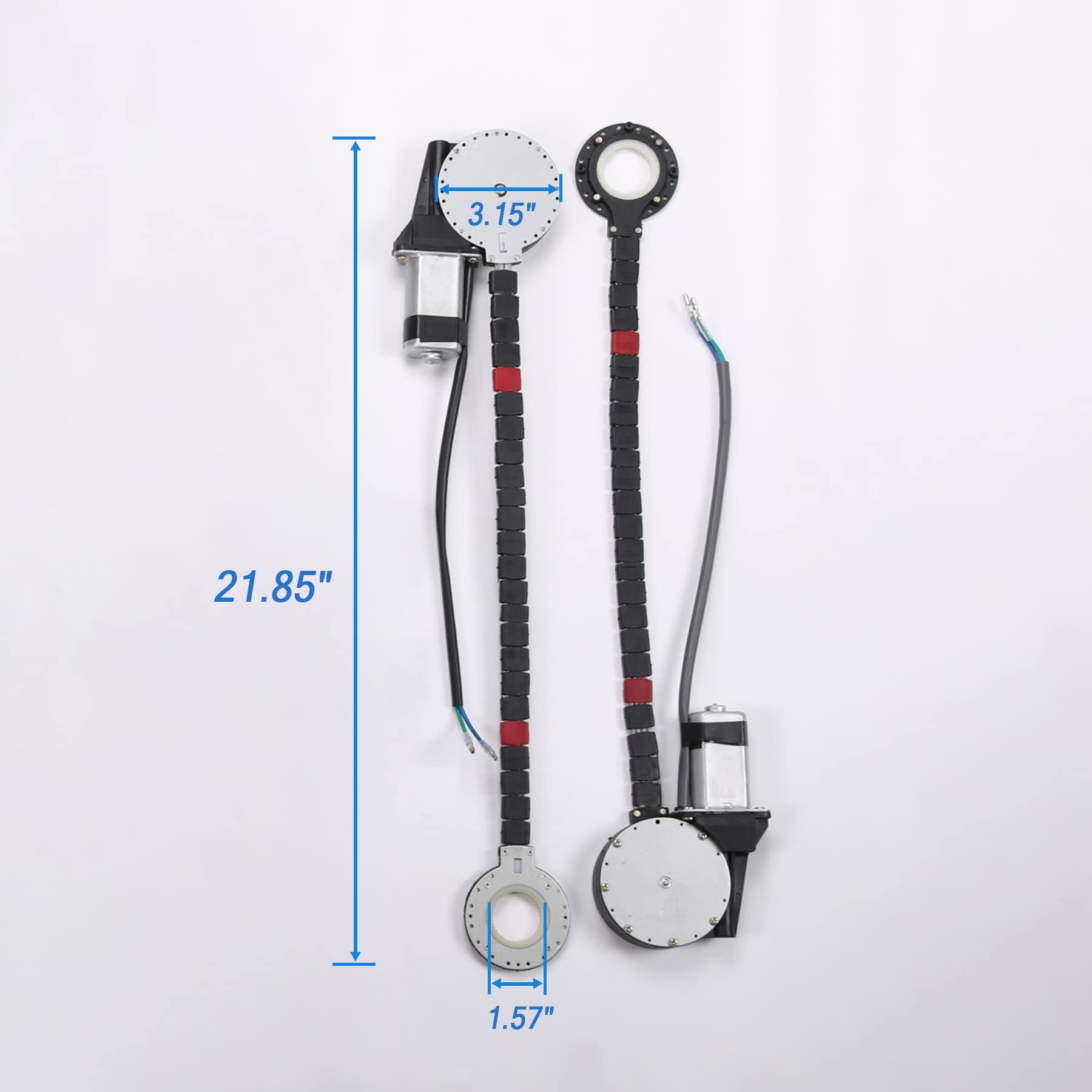 JDMSPEED Electric Power Window Lift Regulator Kit with Switches & Wiring for 2 Door Pickup/SUV/Truck/Van, Model P106-WS-PW-010A-2W