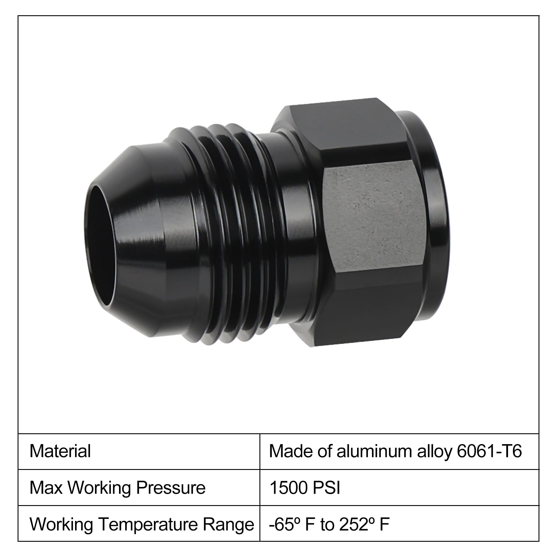 EVIL ENERGY 8AN Female to 10AN Male Falre Reducer Expander Adapter Fitting 2Pcs