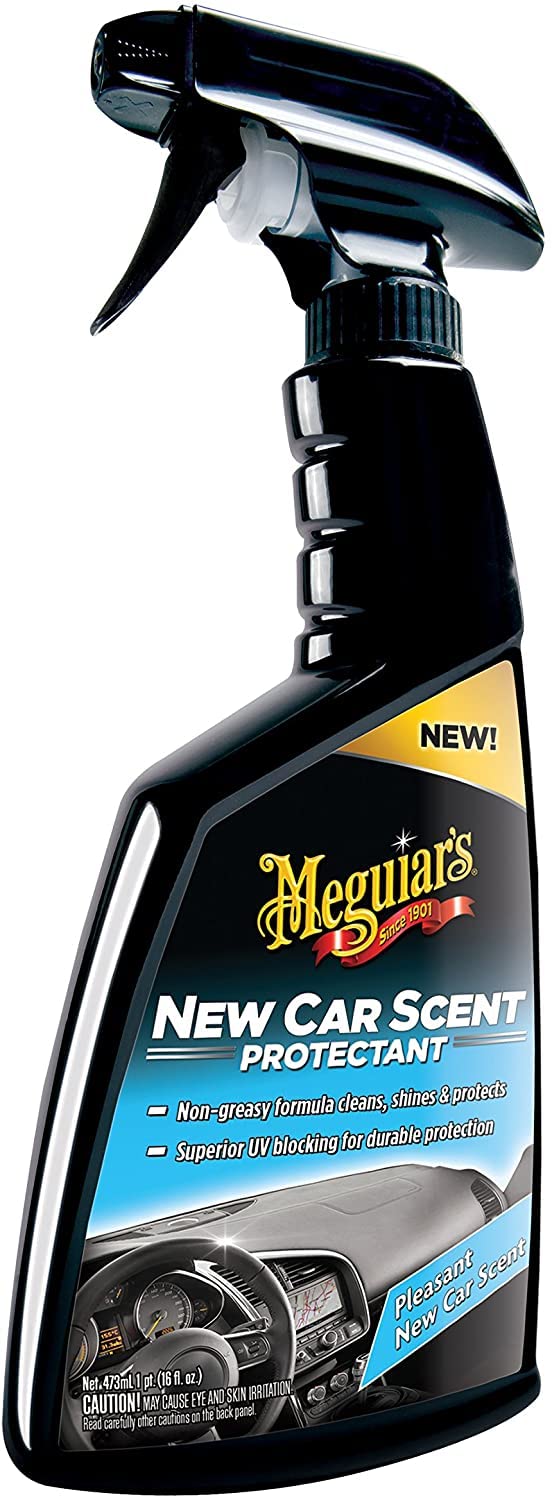 Meguiars G4216EU New Car Scent Interior Dash & Trim Protectant 473ml. Cleans, shines & protects
