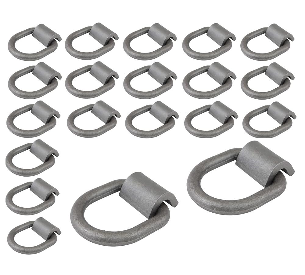 Mytee Products (20 Pack) 1/2 Heavy Duty Weld-On Forged D Ring 12,000 Lbs