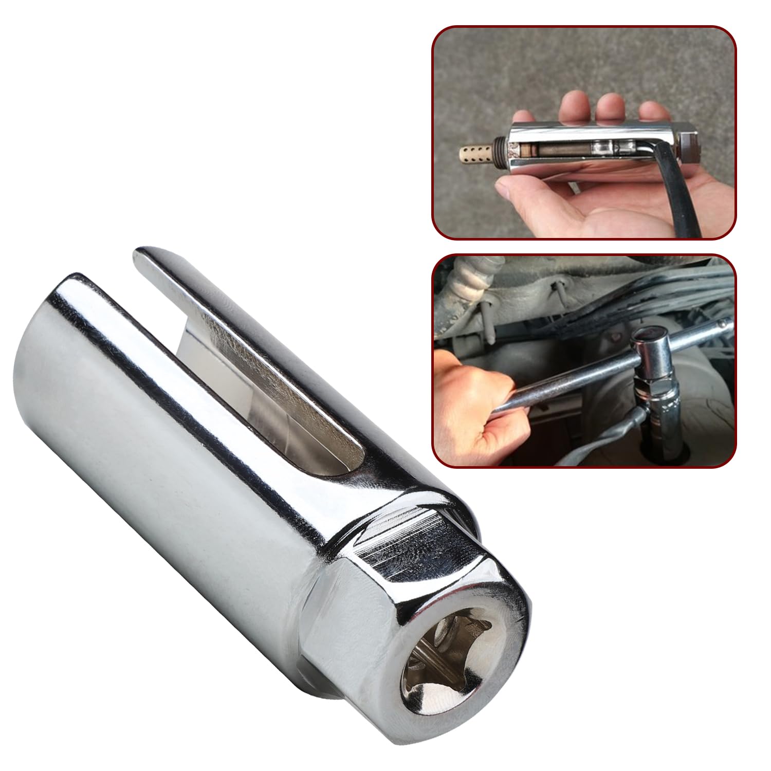 Iteq 5 Pcs Automotive Oxygen Sensor Socket Wrench Remover Tool And Thread Chaser Set