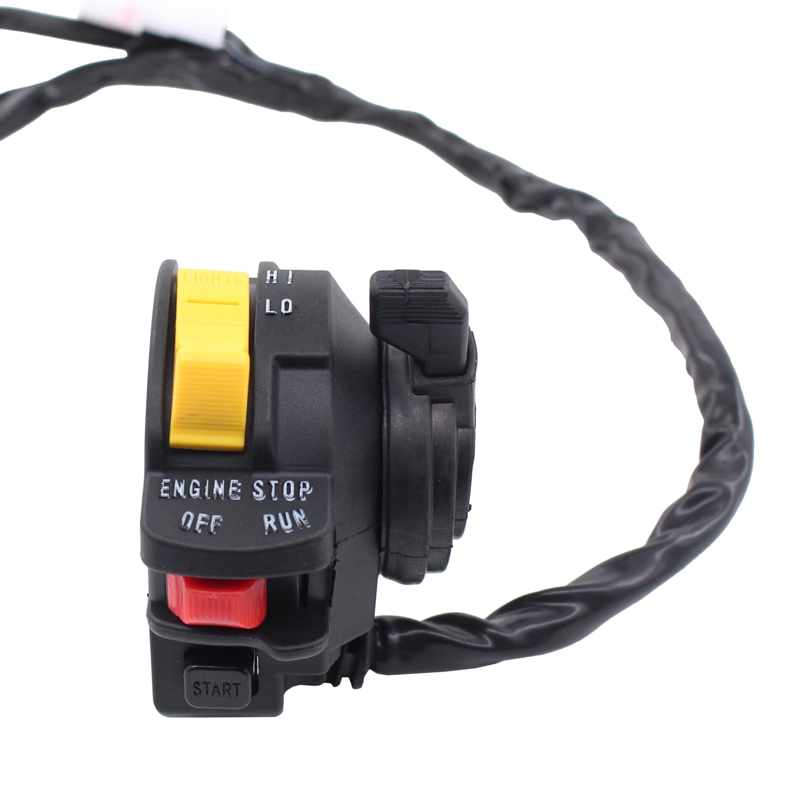 ApplianPar Handlebar Kill Switch for Suzuki LTZ 400, Arctic Cat 400 DVX, Kawasaki KFX 400 - Plastic, Onecolor, Model 37400-07G20