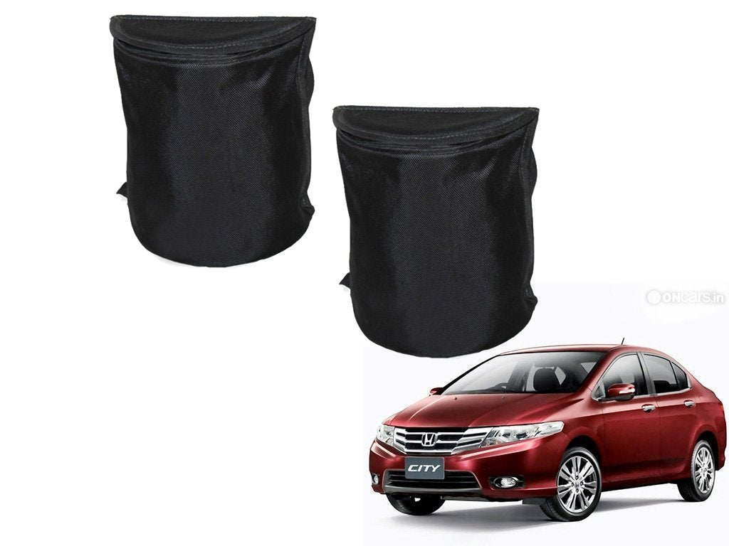 Kozdiko Semi Cylindrical Car Dustbin Set of 2 Pcs for Honda City