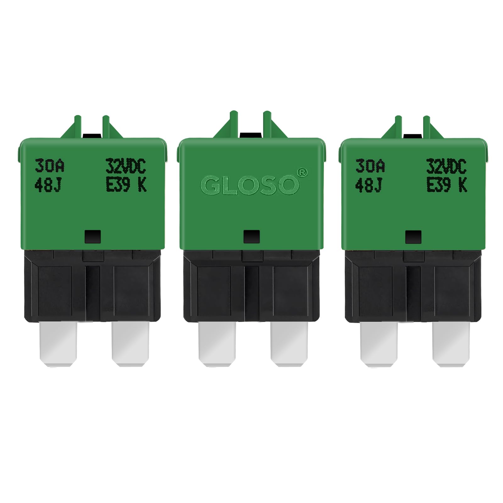 Gloso Circuit Breaker Fuse E39 (T3) Manual Reset For Car Truck Rv Automotive Marine Boat Trolling Motor & Custom Wiring Audio Ba