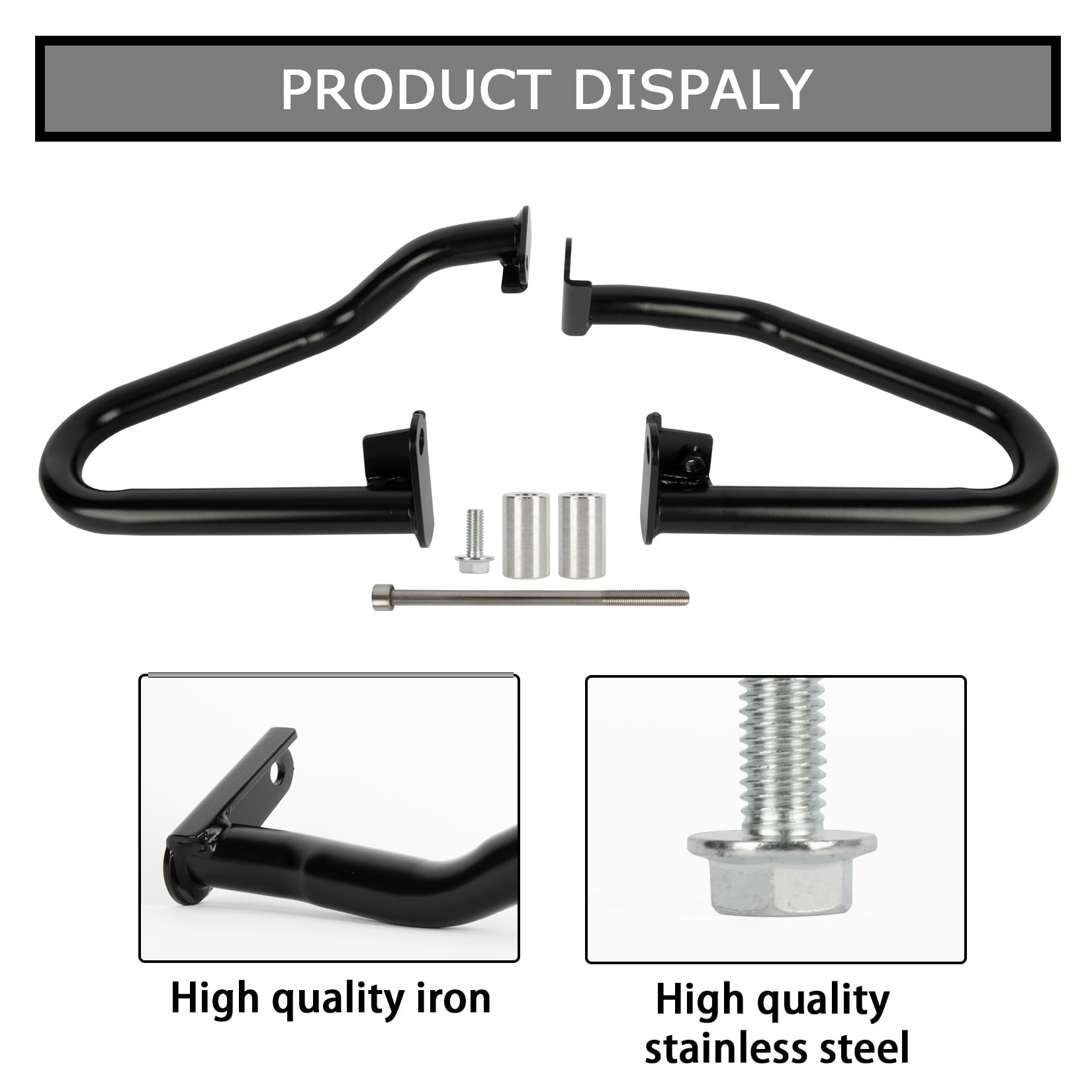 psler Rebel 1100 Crash Bar, Black Iron Engine Guard for CMX Rebel 1100 DCT, Model FB0165, Includes Installation Instructions