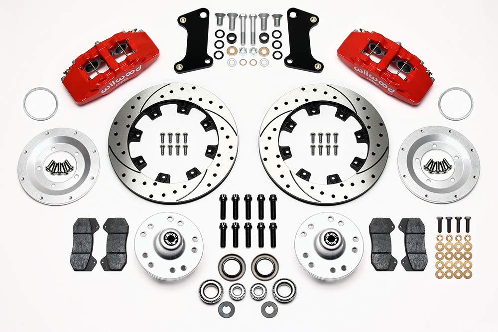 Wilwood Brake Kit 140-10510-DR, Red - High-Performance Brake System for Enhanced Stopping Power