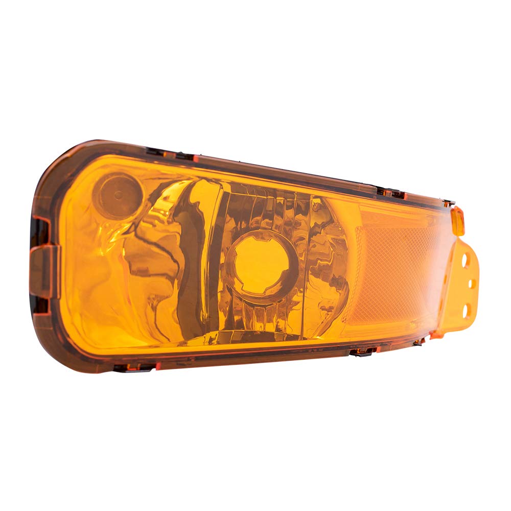 Brock Replacement Drivers Park Signal Side Marker Light Lamp Lens Compatible With 2005-2009 Mustang 4R3Z13201Aa