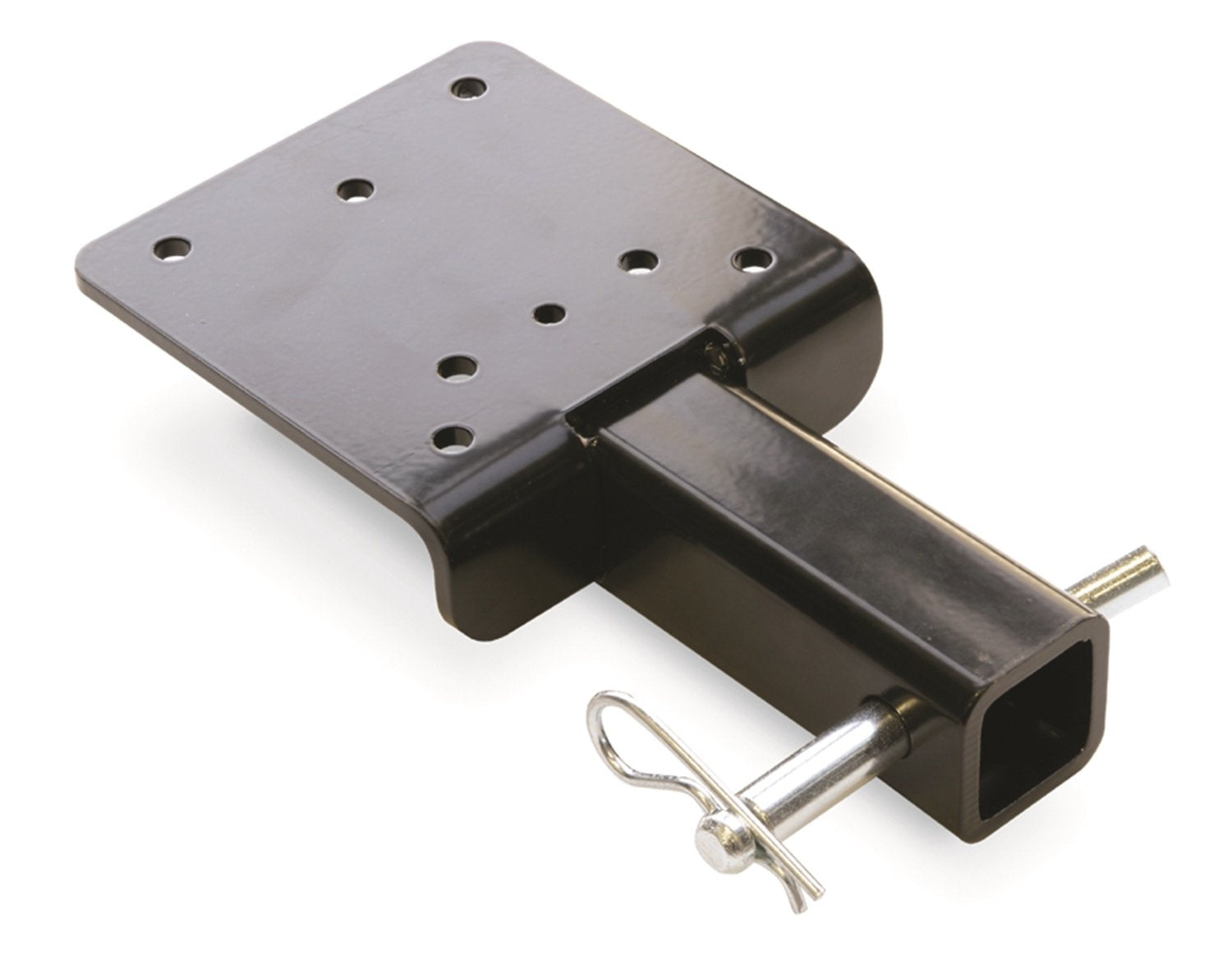 Warn 68531 Winch Trailer Hitch Adapter Mounting Plate, Black
