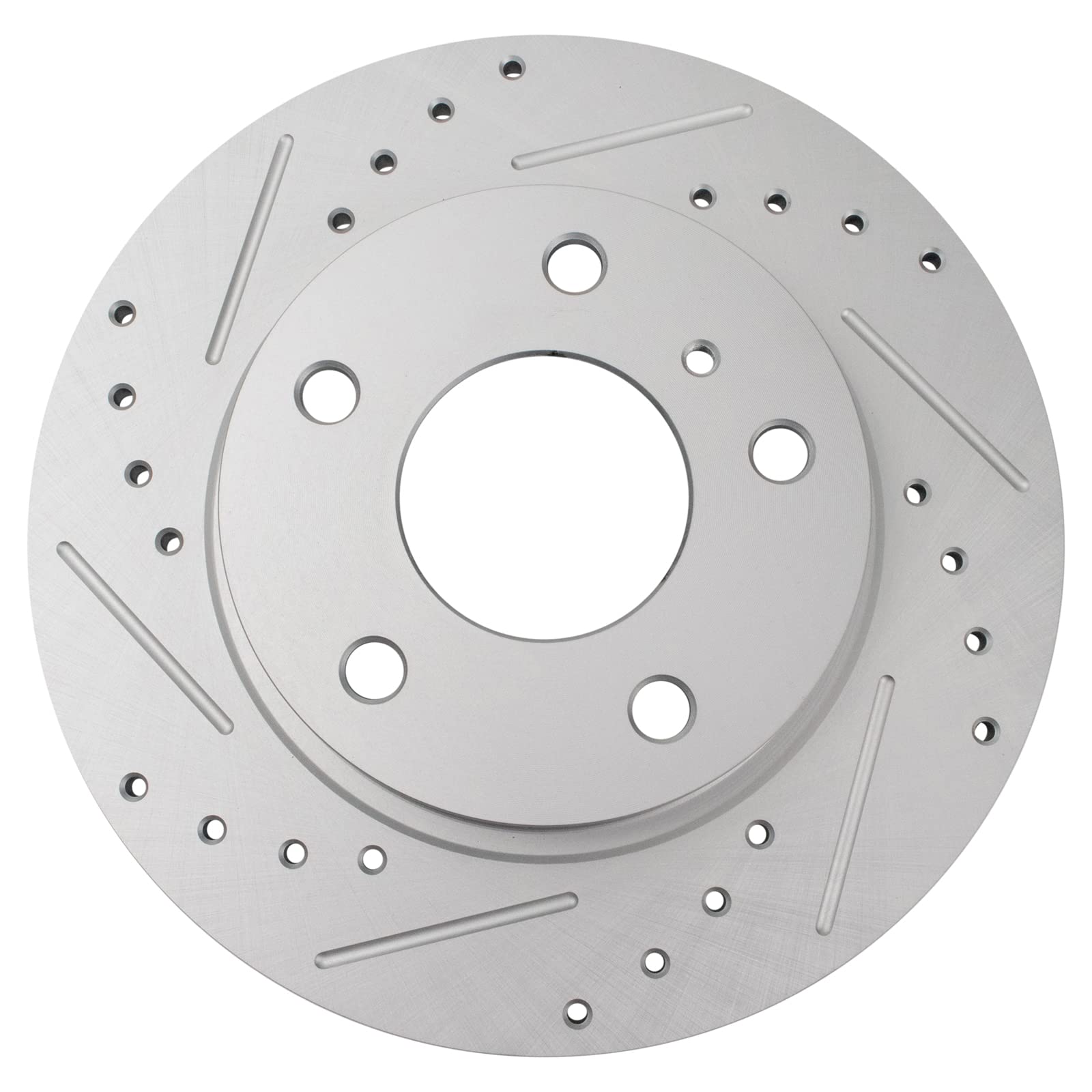 Trq Rear Performance Brake Rotors Set Premium G-Coated Compatible With 2014-2022 Mazda 3 2019-2021 Cx-3 2020-2022 Cx-30