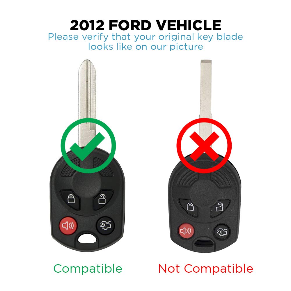 Keyless2Go Replacement For New Keyless Entry Remote Key Select Ford Escape Expedition Explorer Focus Fusion Lincoln Town Car And Other Vehicles That Use Ouc6000022 164-R7040