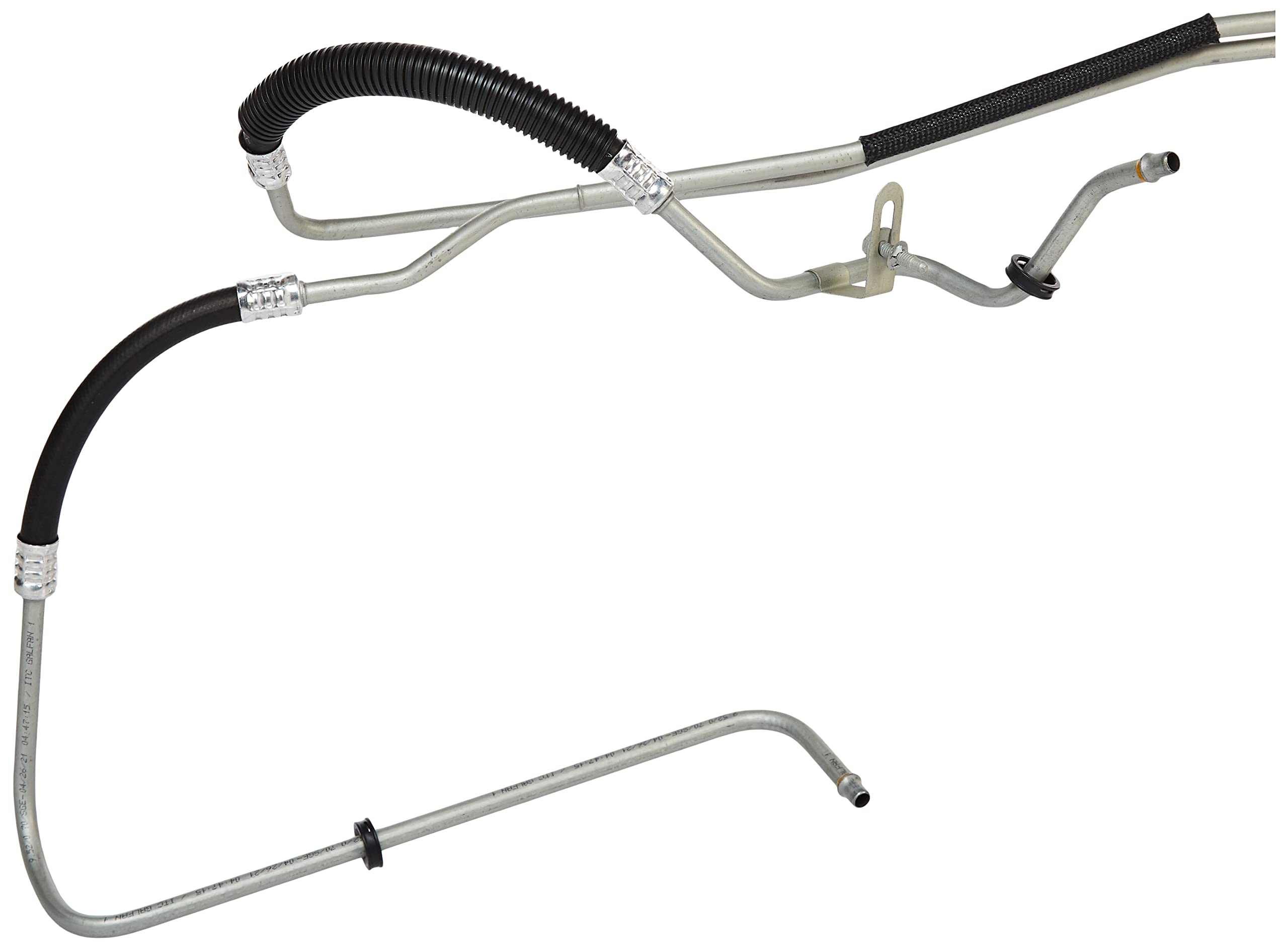 GM Automatic Transmission Fluid Cooler Line, Model 25999420, Stainless Steel, Silver