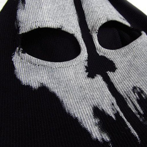 Takashi 2 Hole Balaclava Ghost Skull Face Mask Bike Motorcycle Helmet Hood Ski Sport Neck Face Mask Halloween Horror Call of Dut