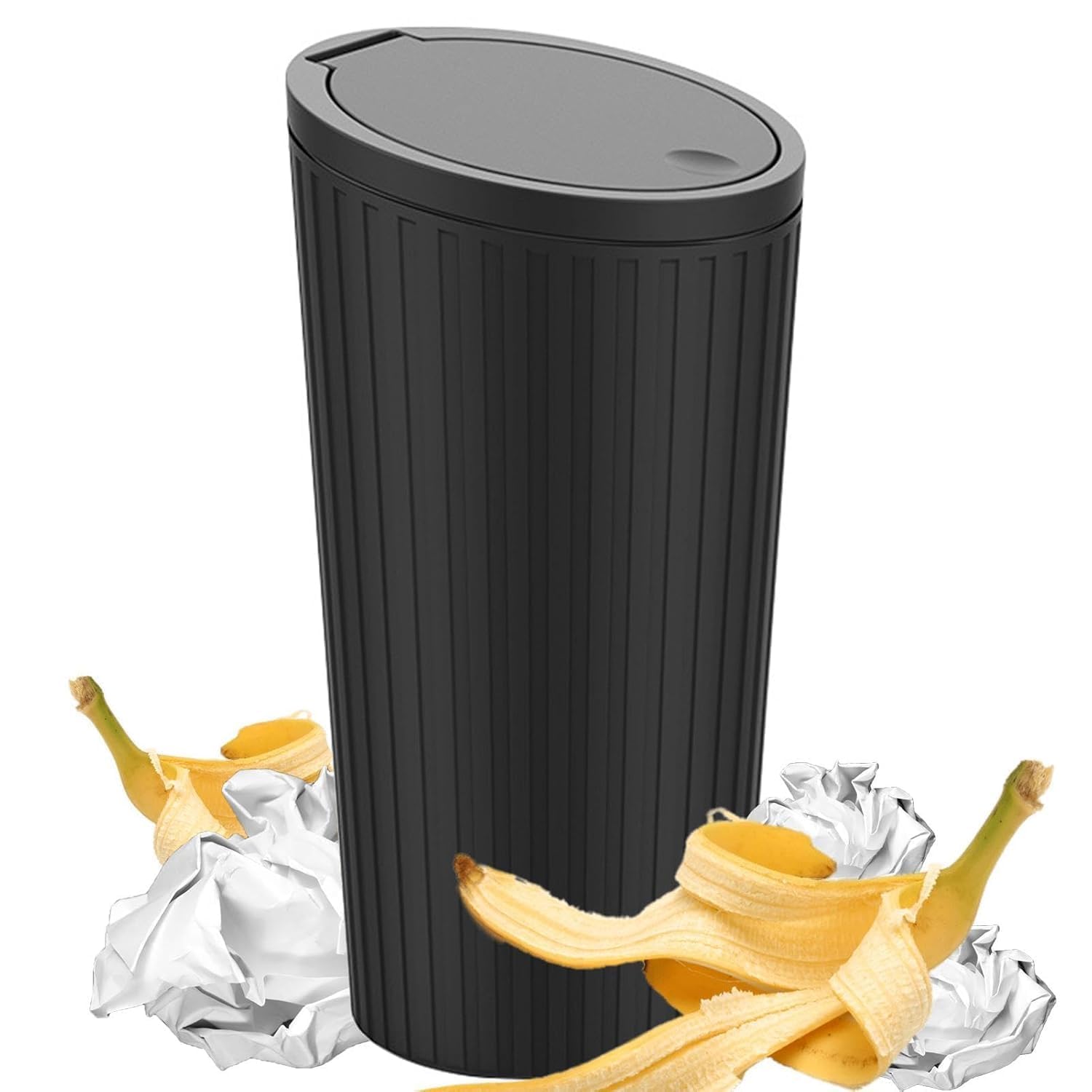 Soham Houseware Mini Car Trash Can with Lid | Waterproof Plastic Garbage Bin for Car | Leakproof Auto Dustbin & Storage Organize