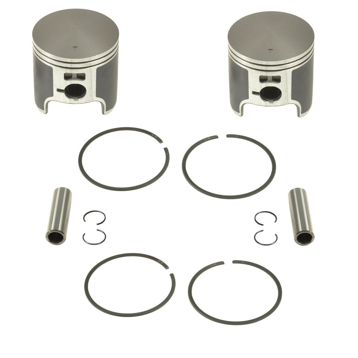 SPI, SM-09256-2, 2 .020 Over Bore Piston Kits for Polaris 550 Fan Cooled Snowmobiles from 1999-2021 - 73.50mm