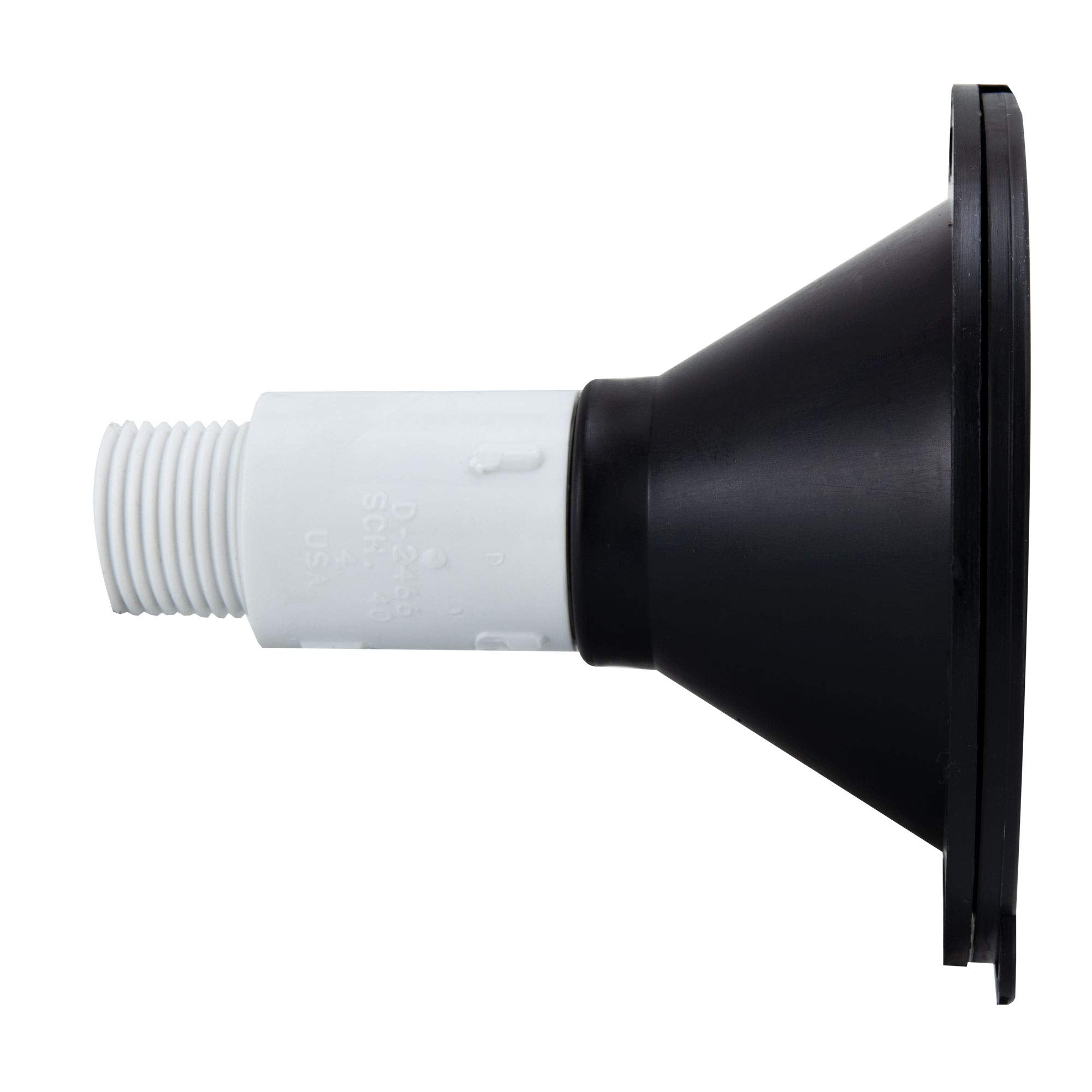 RecPro RV Exterior Spray Port Connector, Brass, Black, Model RP-SA-PORT-P, Optional Hose with Sprayer or Quick Connector, Port Only