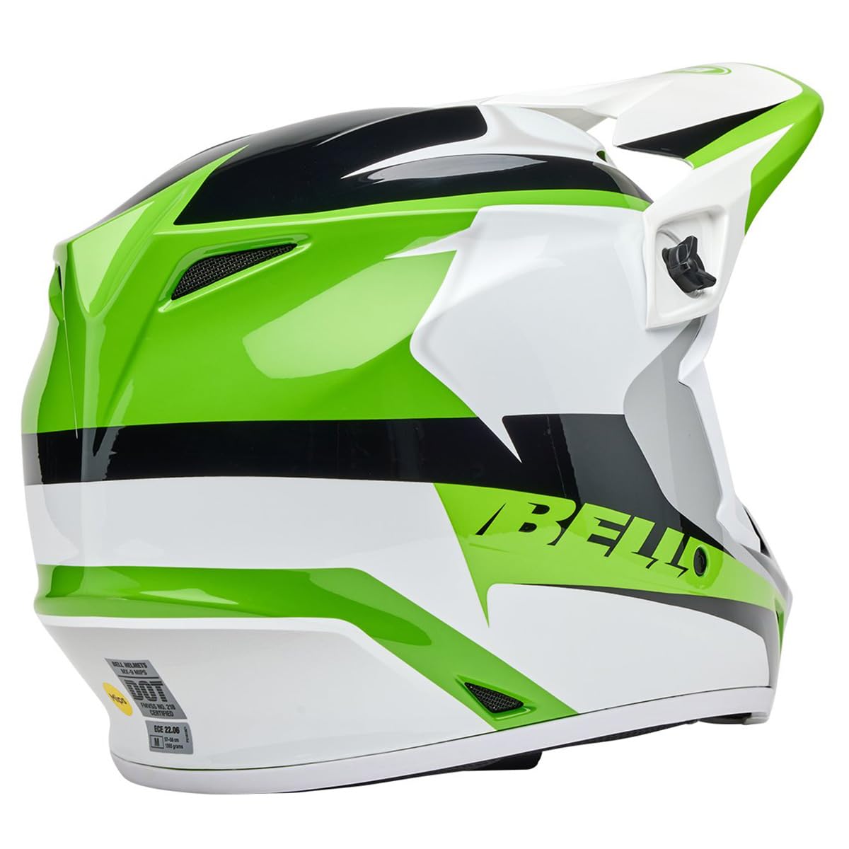 Bell Mx-9 Mips Dirt Helmet (Gloss Rift Green/White - Medium)