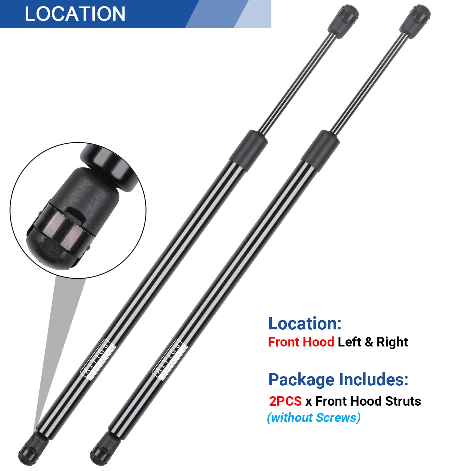 AiYiGu Front Hood Struts Shocks Lift Supports Gas Springs 4352 Compatible with Honda Accord 1998 1999 2000 2001 2002, Replacemen
