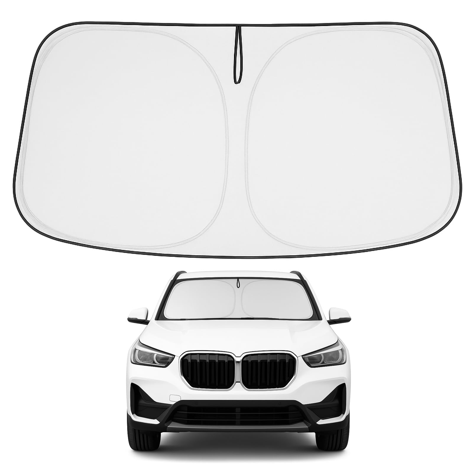 Proadsy 2025 Upgrade Windshield Sun Shade Custom Fit 2018-2023 2024 2025 Lincoln Navigator Foldable Front Sunshade Protector Sun