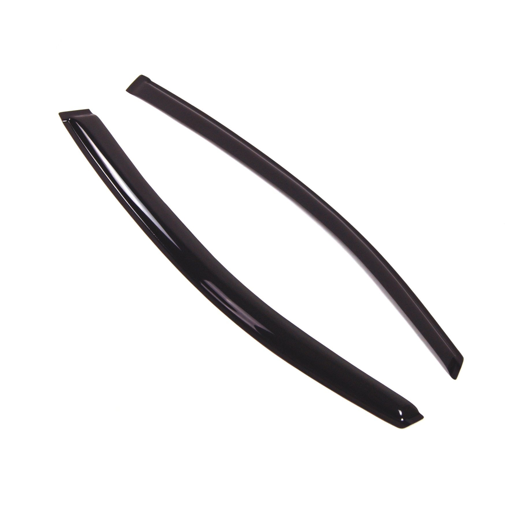 Tuningpros Window Visor Compatible With 2012-2015 Honda Civic Coupe, Dgwv2-225 Outside Mount Deflector Rain Guard Dark Smoke, 2