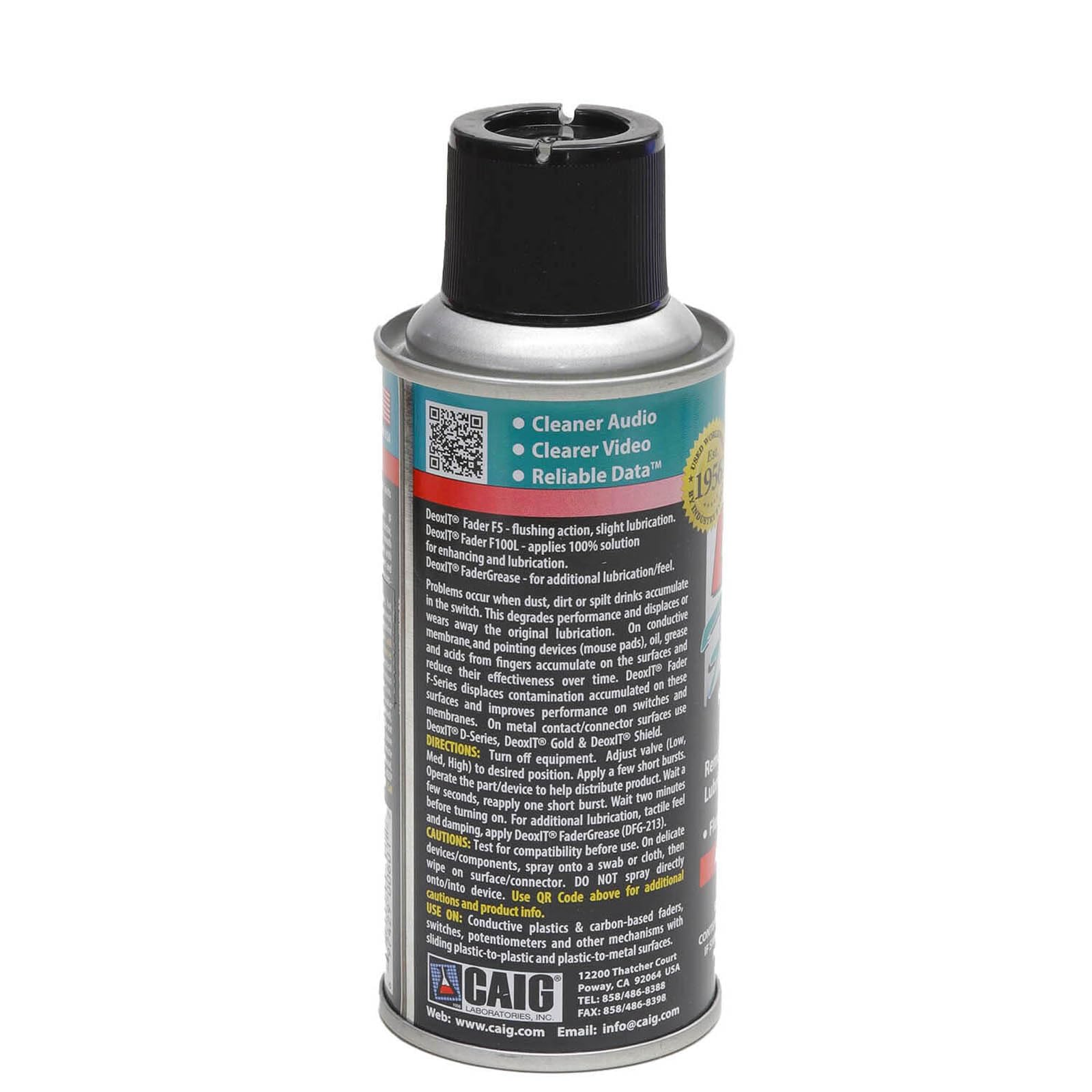 HOSA CAIG DeoxIT FaderLube Lubricant, 5 oz, Synthetic - Model F5SH6