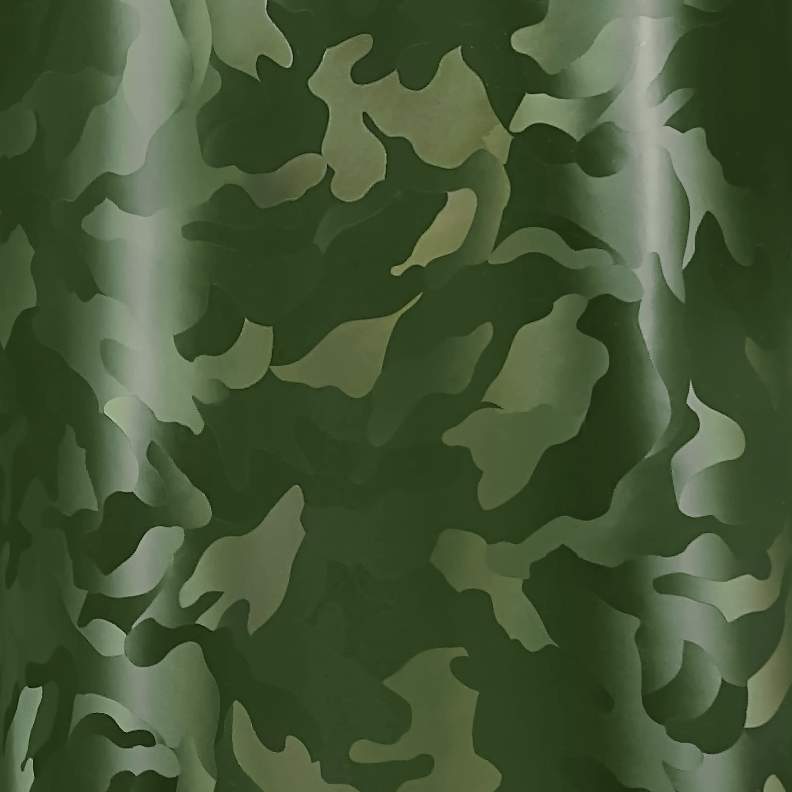 Vvivid Vinyl Camouflage Pattern Wrap Air-Release Adhesive Film Sheets (50Ft X 5Ft, Forest Green Medium Camo)