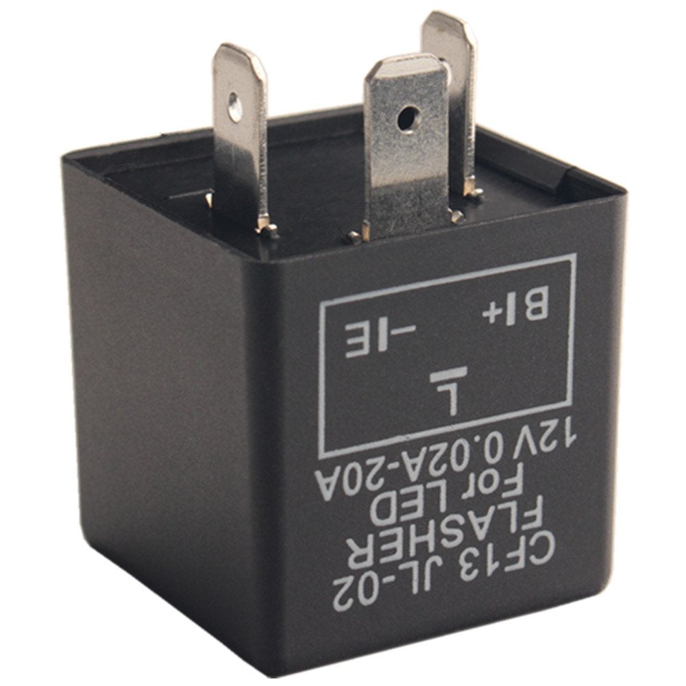 Dewhel 1 pc CF-13 CF13 EP34 3 Pin Electronic Flasher Fix 12V 0.02A-20A For LED Turn Signal Light Bulbs Hyper Blink Flash No Flas