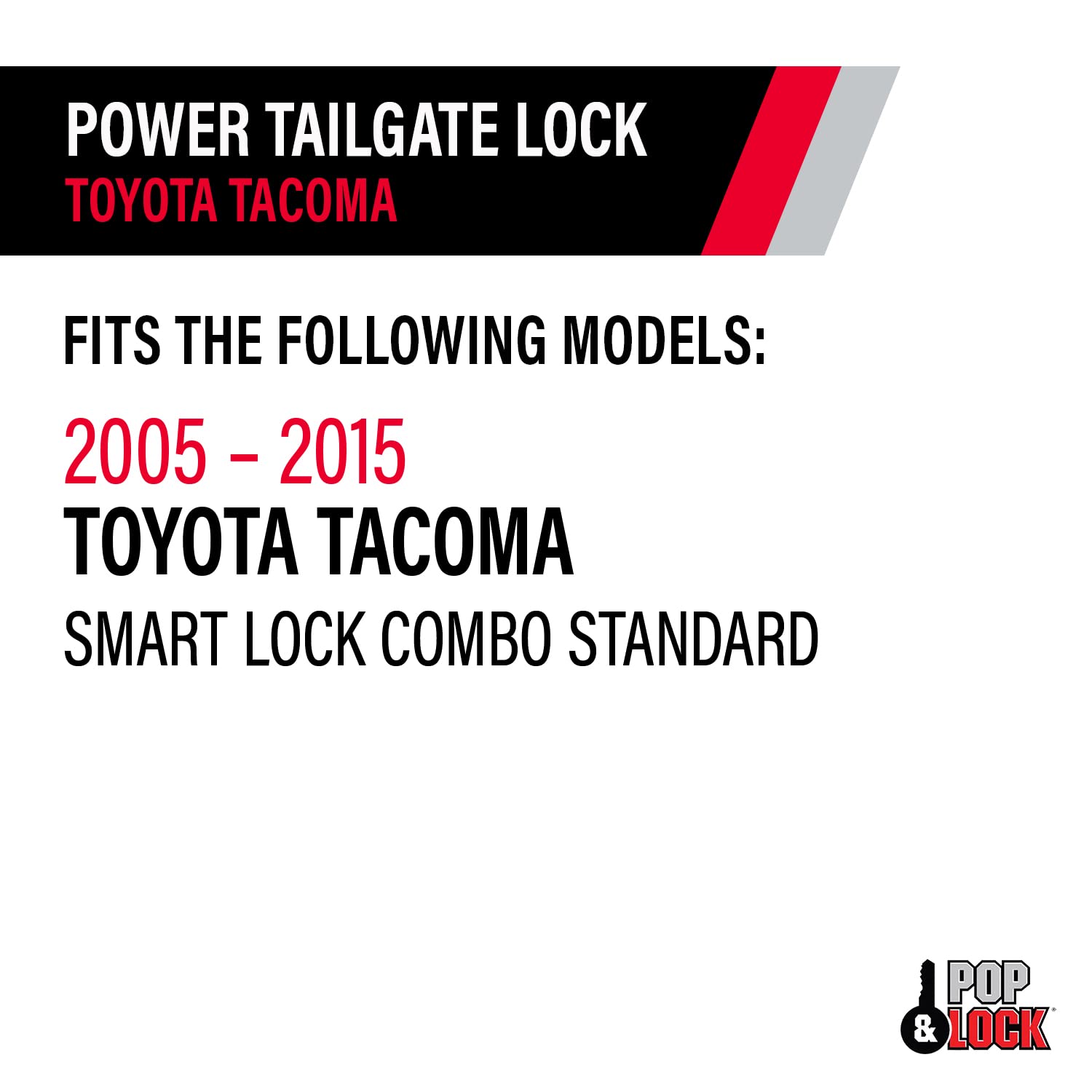 Pop & Lock Pl8550 Black Power Tailgate Lock For Toyota Tacoma (Smart Lock Combo)