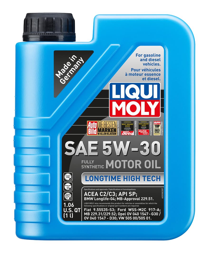LIQUI MOLY Longtime High Tech SAE 5W-30 | 1 L | Synthesis technology motor oil | SKU: 2038