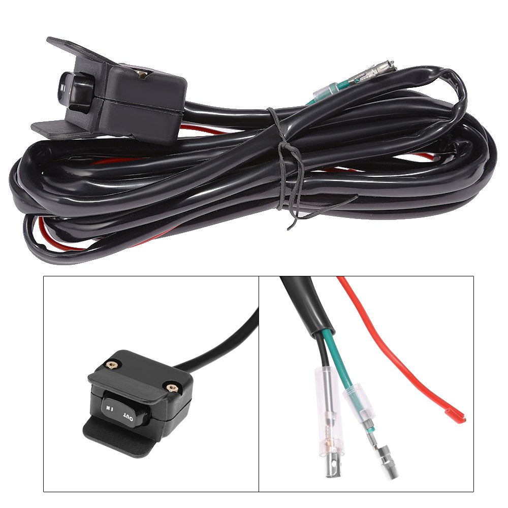 Anxingo Atv Winch Switch Handlebar Control Mini Rocker Switch - All Winches Replacement 12V Atv Utv Winch Rocker Switch