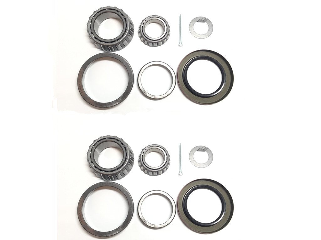 (Sets of 2) WPS Trailer Hub Wheel Bearing Kit 25580 LM67048 with Grease Seal 10-36 (Or 10-10) for 5200-6000 lb. EZ Lube Axles