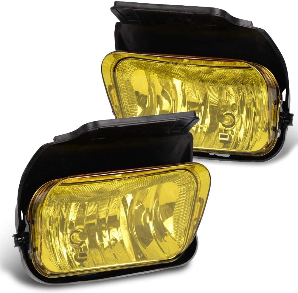 Fog Lights Assembly w/Bulbs, Compatible with Chevy Silverado 1500 2500 3500 HD Models 2003-2006, Fit Avalanche 1500 2500(Fit No 