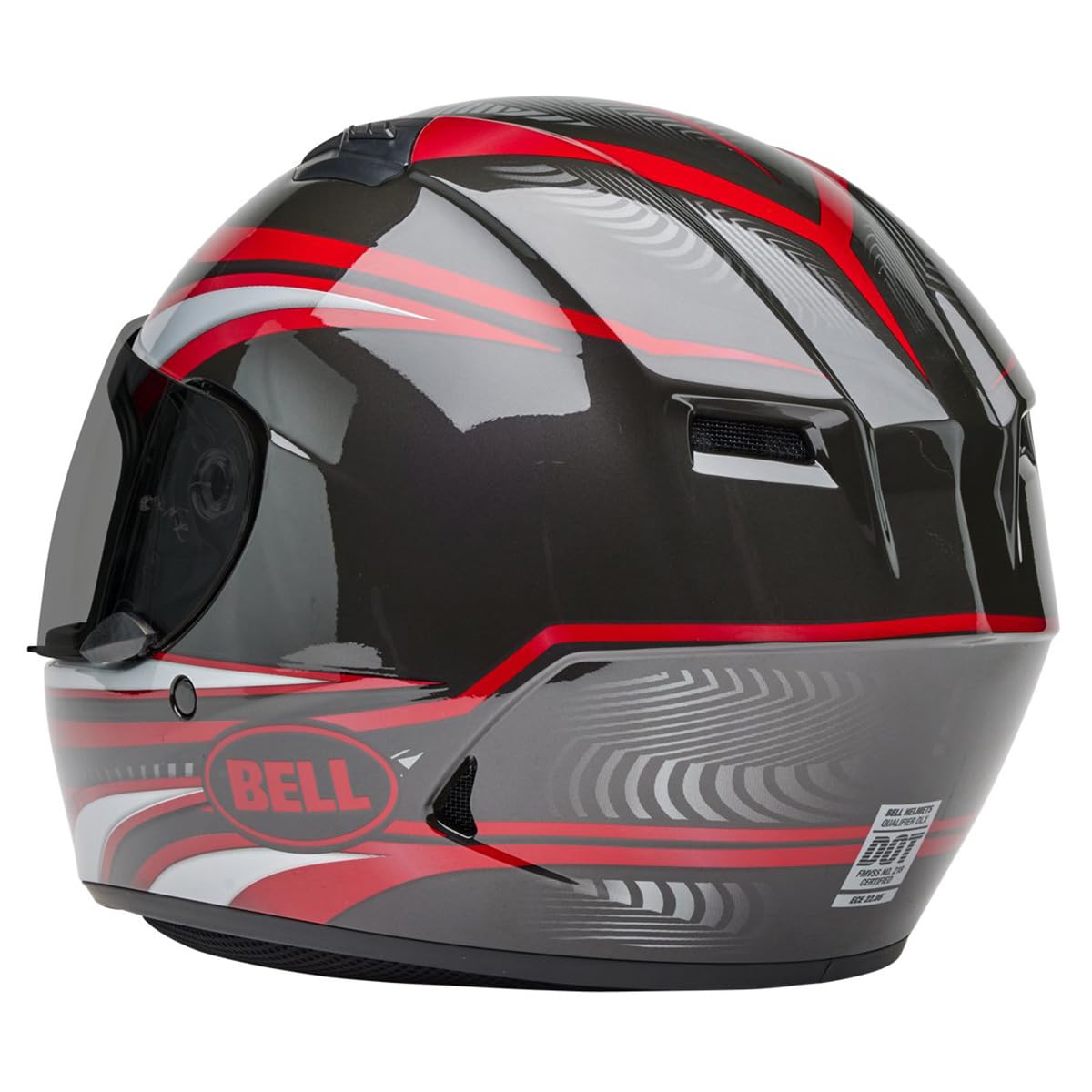 Bell Qualifier Full-Face Motorcycle Helmet (Gloss Conduit Red/Silver - 2X-Large)