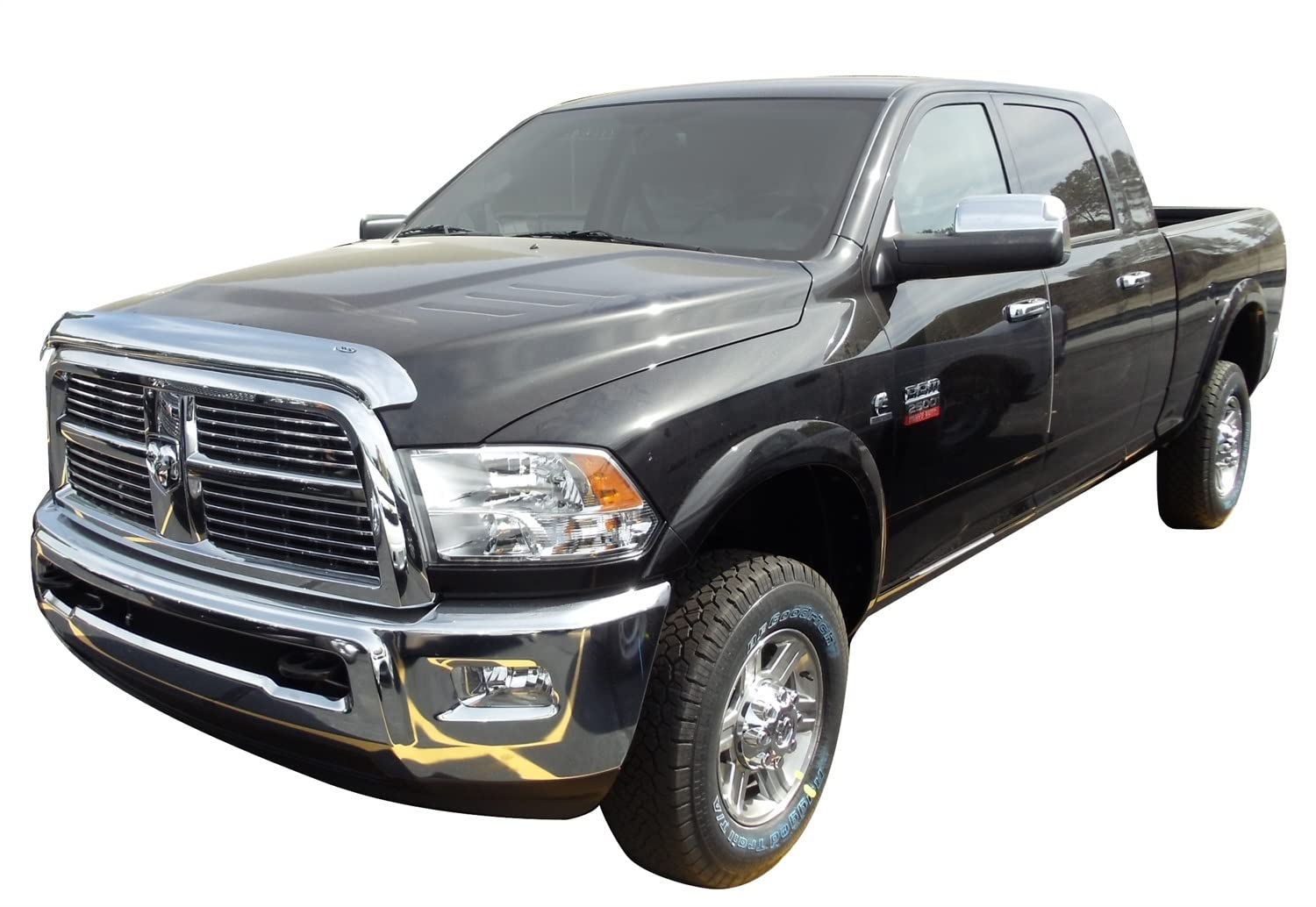 Auto Ventshade [Avs] Chrome Hood Shield / Protector | Fits 2010 - 2018 Dodge Ram 2500 & 3500, 1 Pc. | Chrome - 680120
