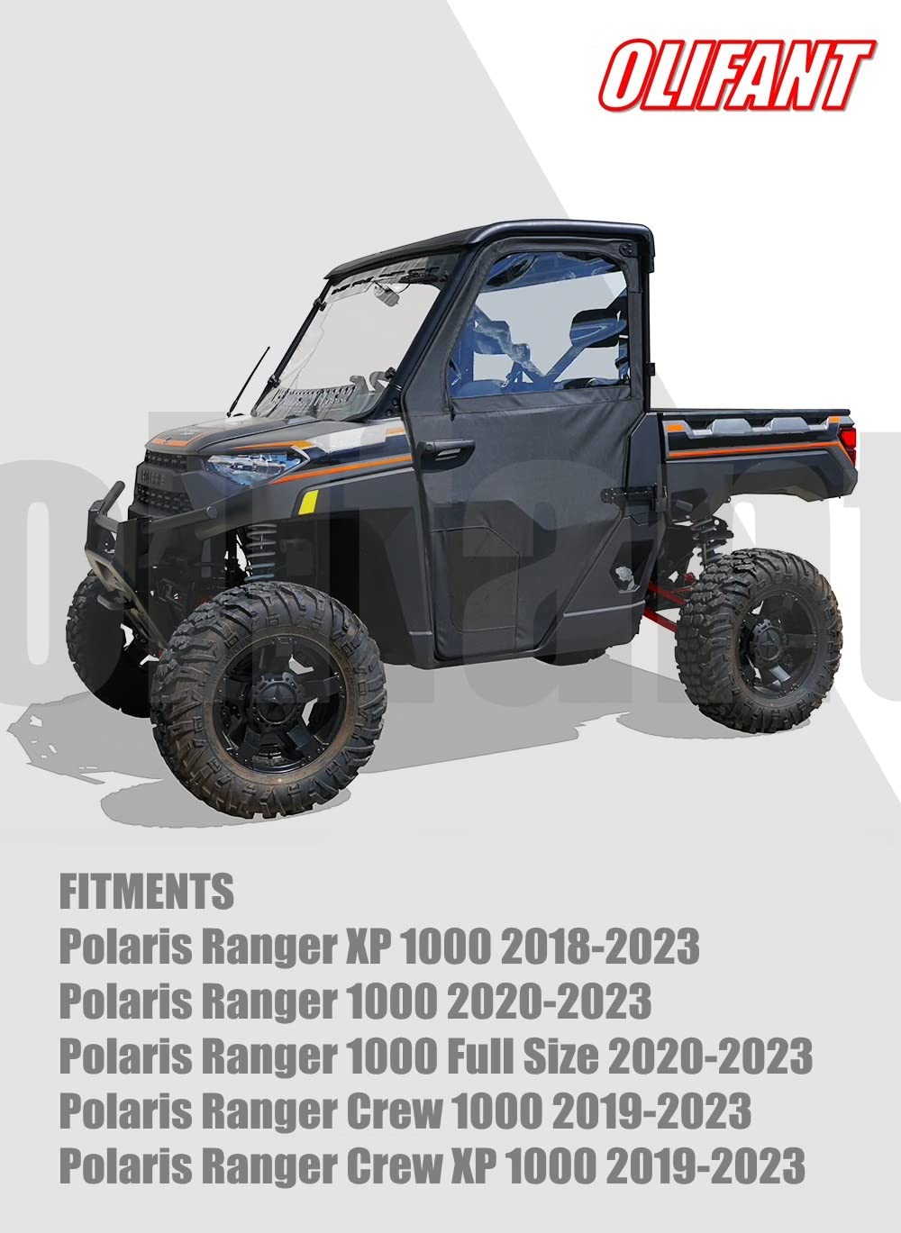 OLIFANT 2pcs Air Filter for Polaris Ranger XP 1000 & Crew 7082265 - Durable Paper Material, Compatible 2018-2023 Models