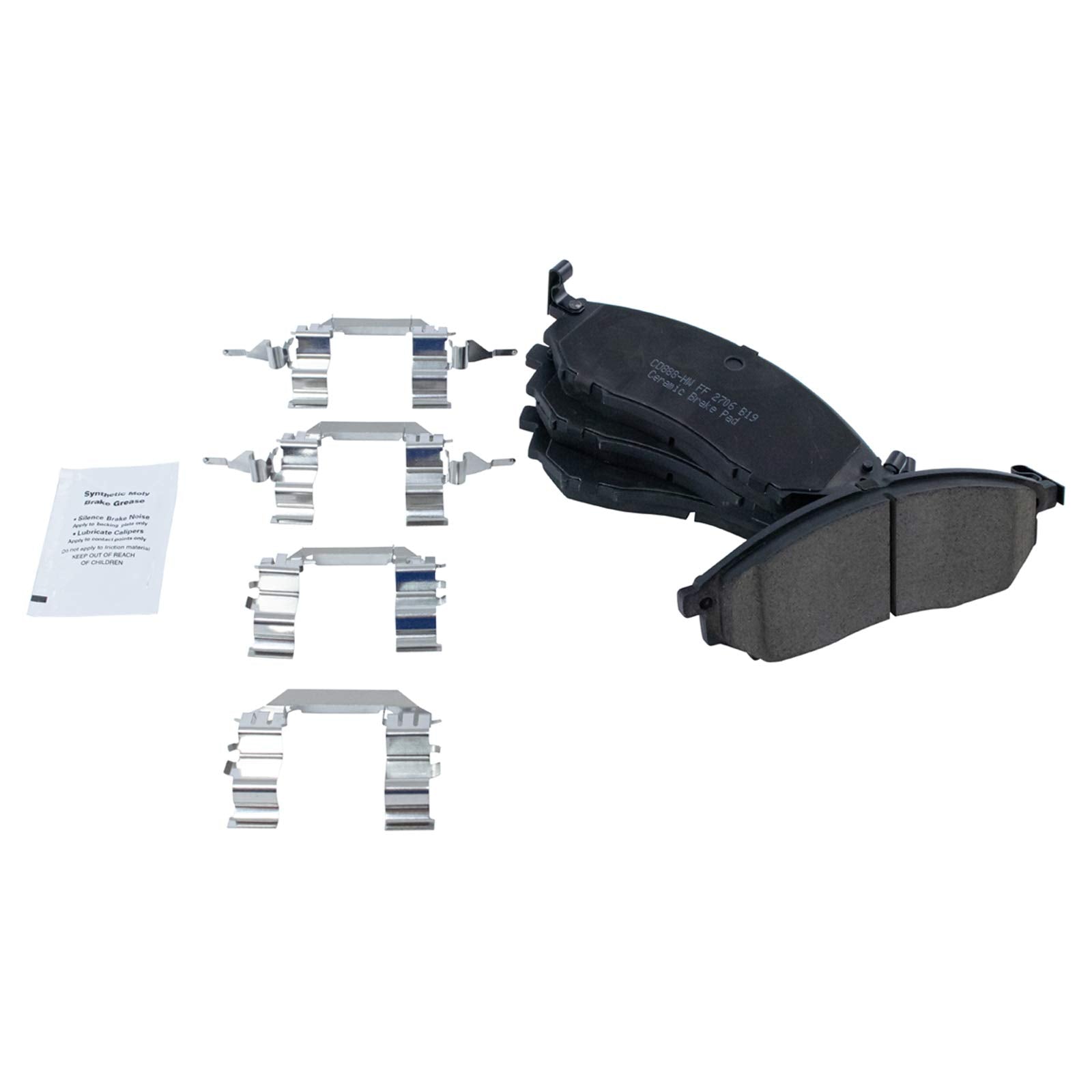 Trq Front Premium Posi Ceramic Brake Pad & Rotor Kit For Infiniti